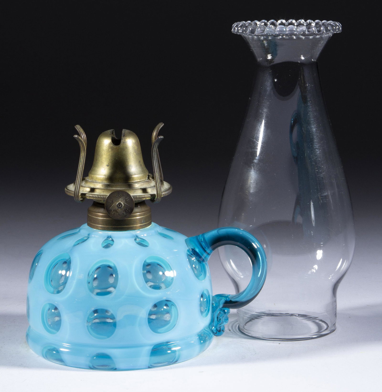 POLKA DOT KEROSENE FINGER LAMP, (1 of 1)