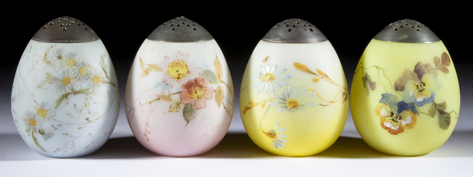 MT. WASHINGTON EGG SUGAR SHAKERS, LOT OF FOUR, (1 of 1)