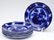 542: ENGLISH STAFFORDSHIRE TRANSFERWARE FLOW BLUE SALAD