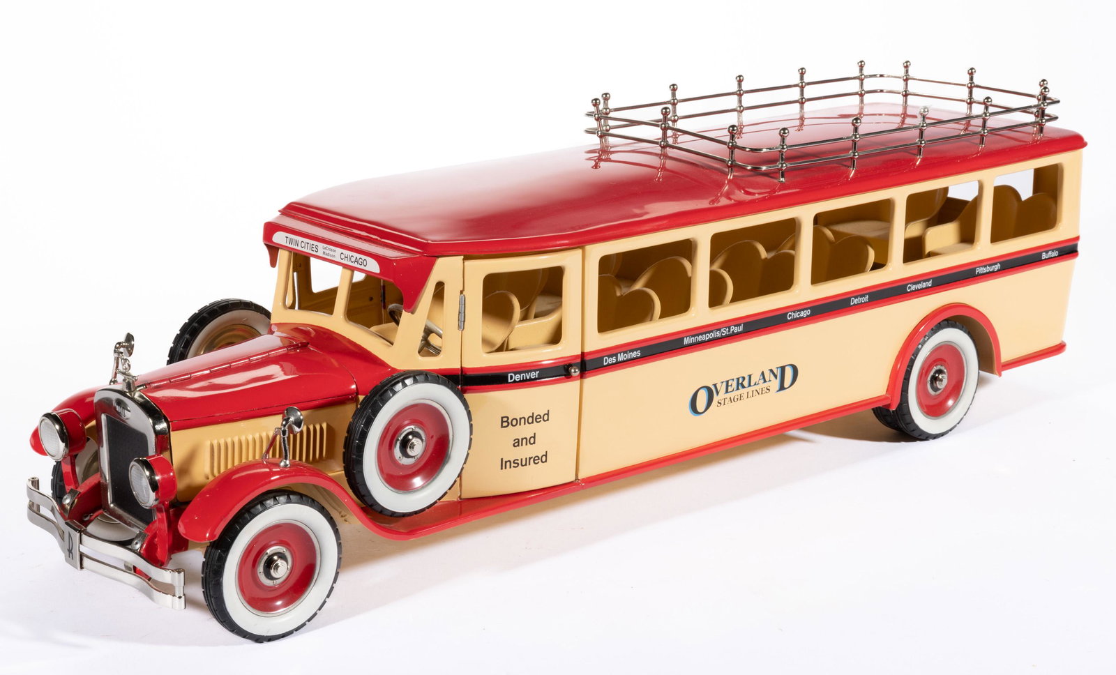 BUDDY "L" STYLE PRESSED STYLE "OVERLAND STAGE LINES" TOY, (1 of 4)