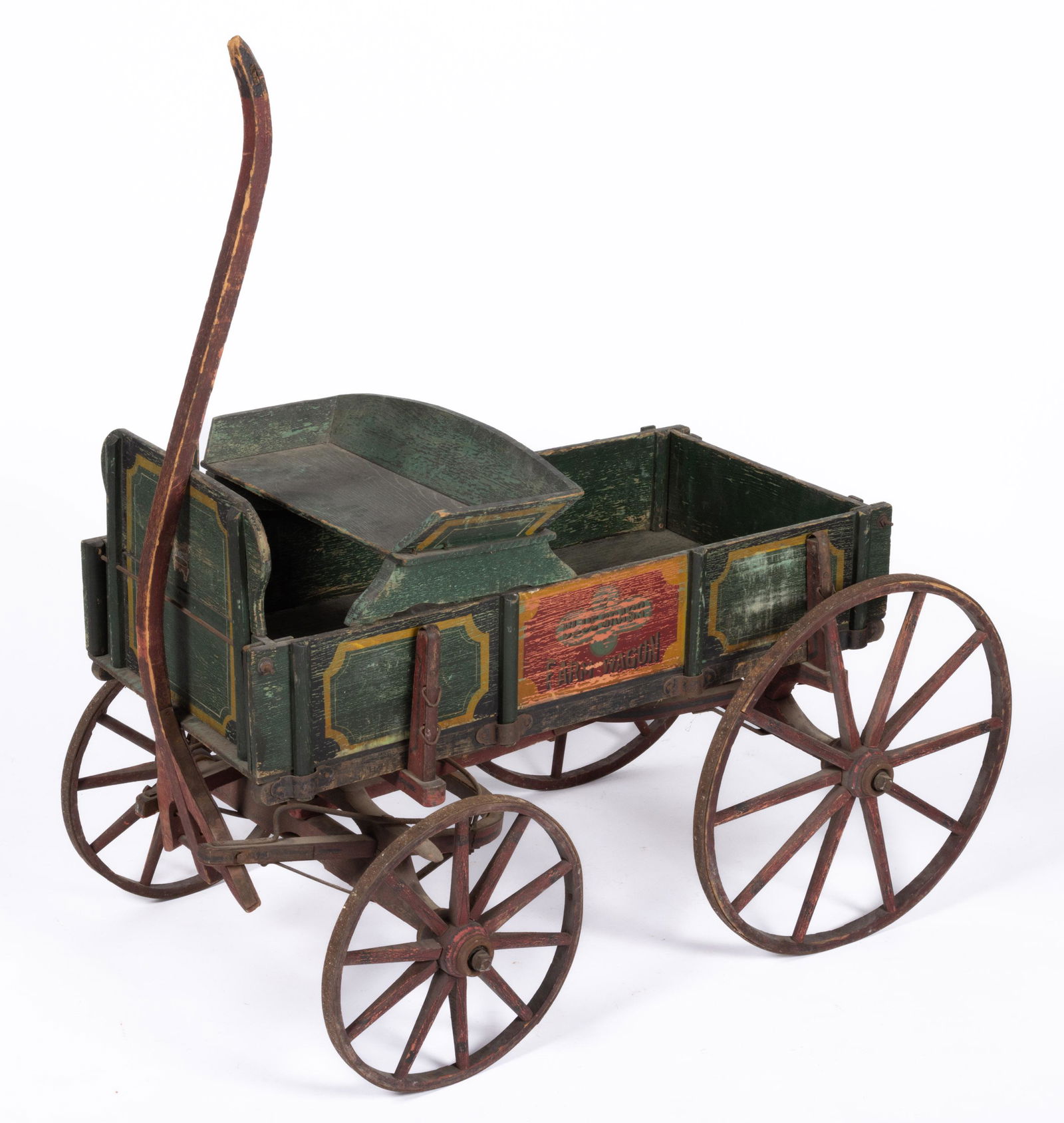 AMERICAN COUNTRY PAINT-DECORATED CHILD'S WAGON, (1 of 3)