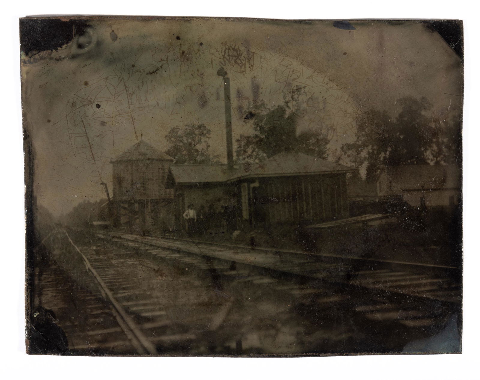 NORTH CAROLINA ATTRIBUTED OUTDOOR TINTYPE IMAGE, (1 of 2)