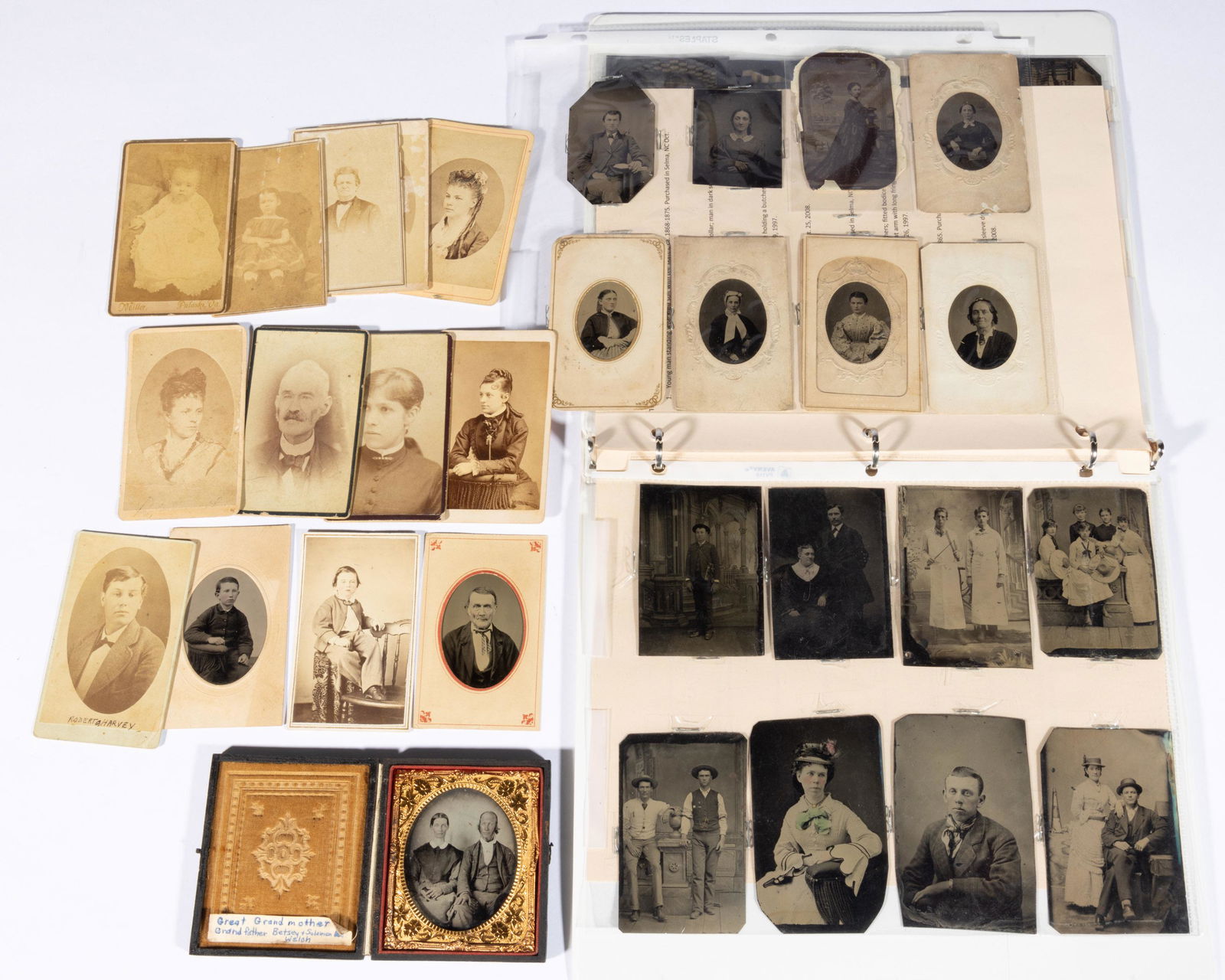 NORTH CAROLINA AND OTHER PHOTOGRAPHIC PORTRAITS, LOT OF 46, (1 of 1)