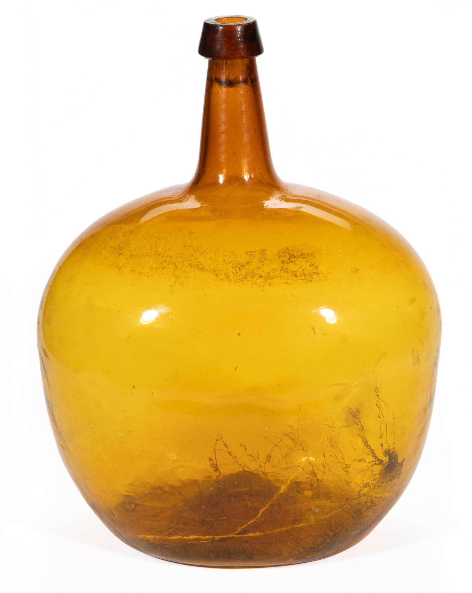 BLOWN-MOLDED LARGE DEMI-JOHN, (1 of 2)