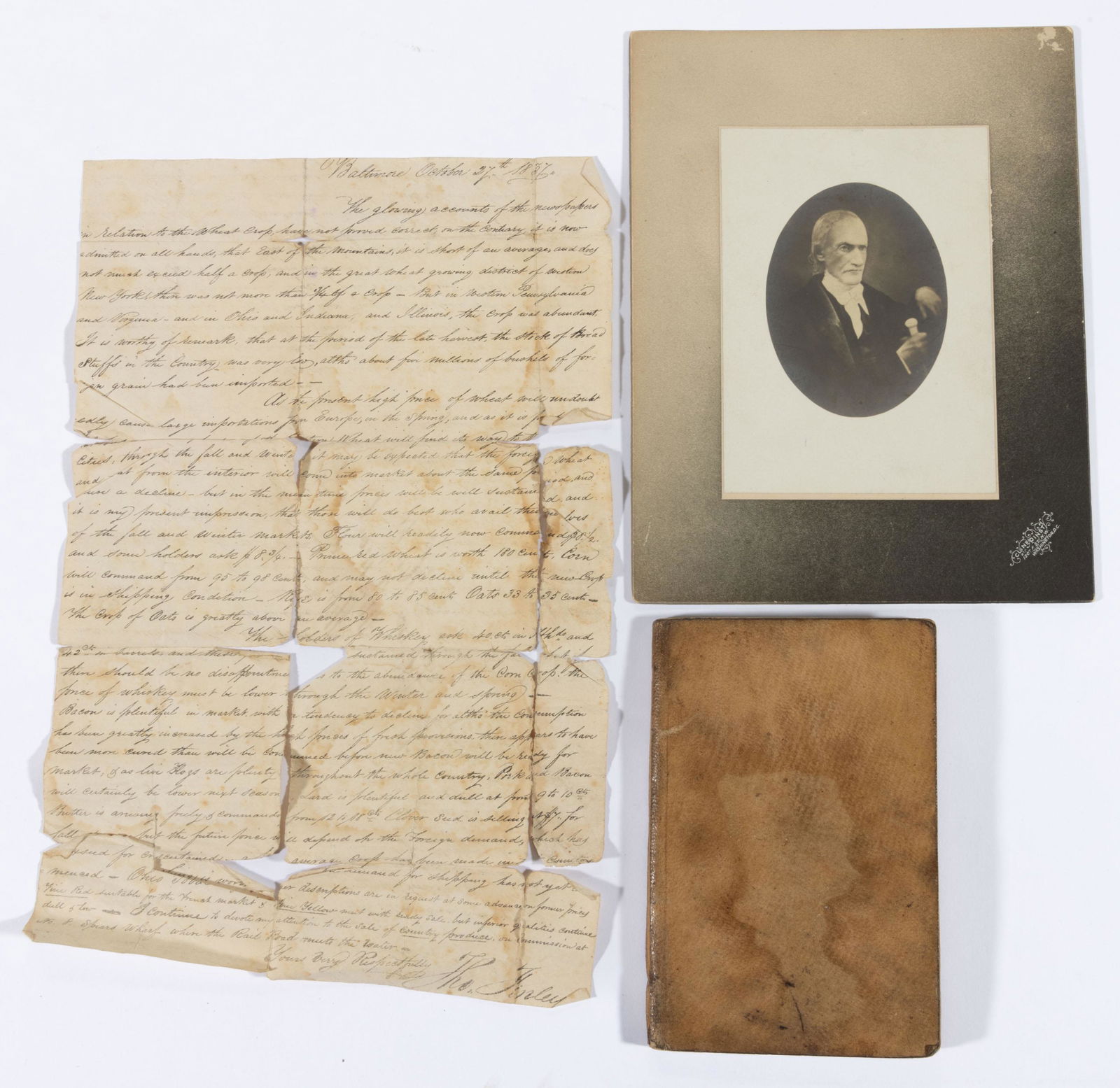 SOLOMON D. HENKEL, ROCKINGHAM / SHENANDOAH CO., SHENANDOAH VALLEY OF VIRGINIA MANUSCRIPT LIVESTOCK: first page inked "Memorandum book of cattle and cows at the Plains Mill, Va belonging to Solomon Henkel, Nov. 5th 1838.", 72 pages, from 1838 to 1847, the year of Solomon's death, probably kept by Sir