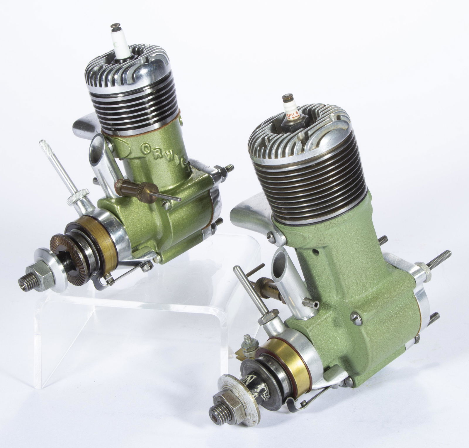 ORWICK ENGINES ASSORTED MODEL AIRPLANE ENGINES, LOT OF TWO, (1 of 2)