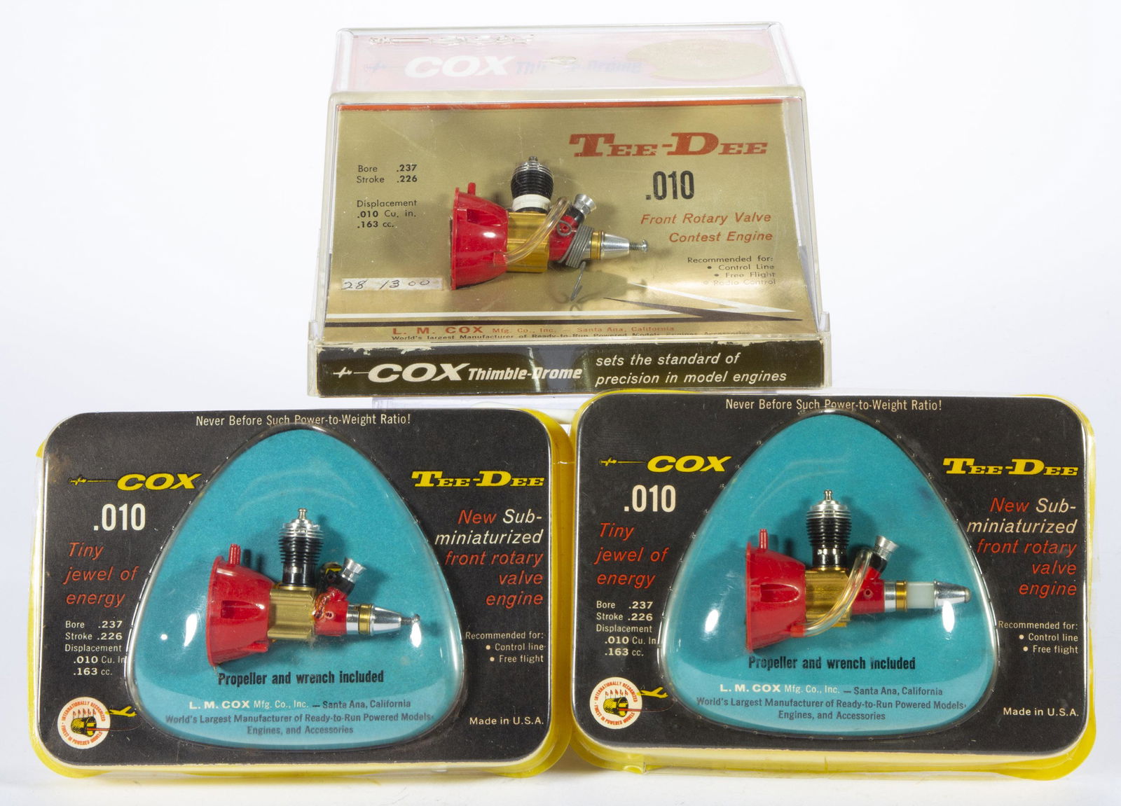 Cox Tee Dee .010 Gas Powered Contest Model Airplane Engine