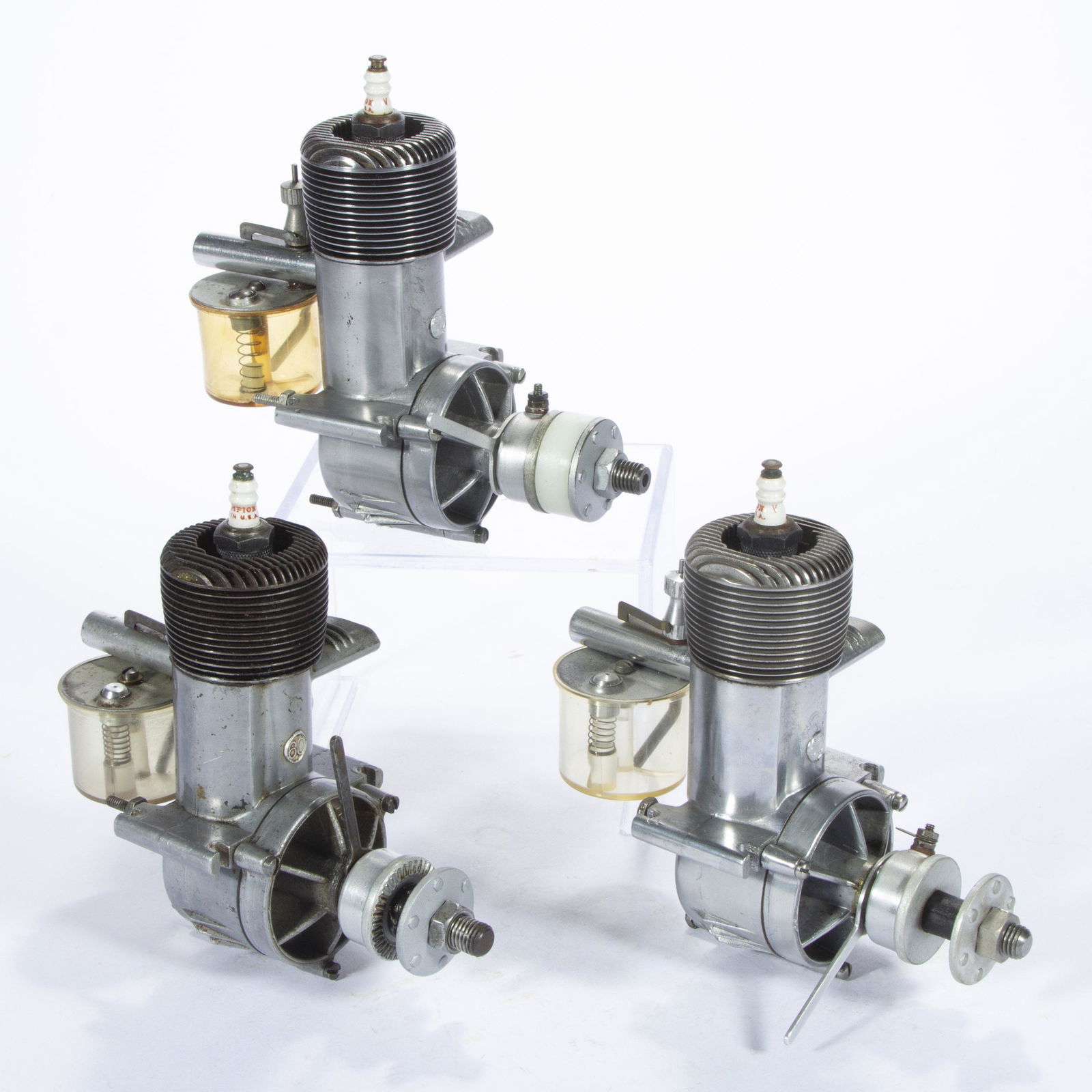 OHLSSON & RICE (O & R) ASSORTED MODEL "SPECIAL 60" EARLY 1940'S MODEL AIRPLANE ENGINES, LOT OF (1 of 2)