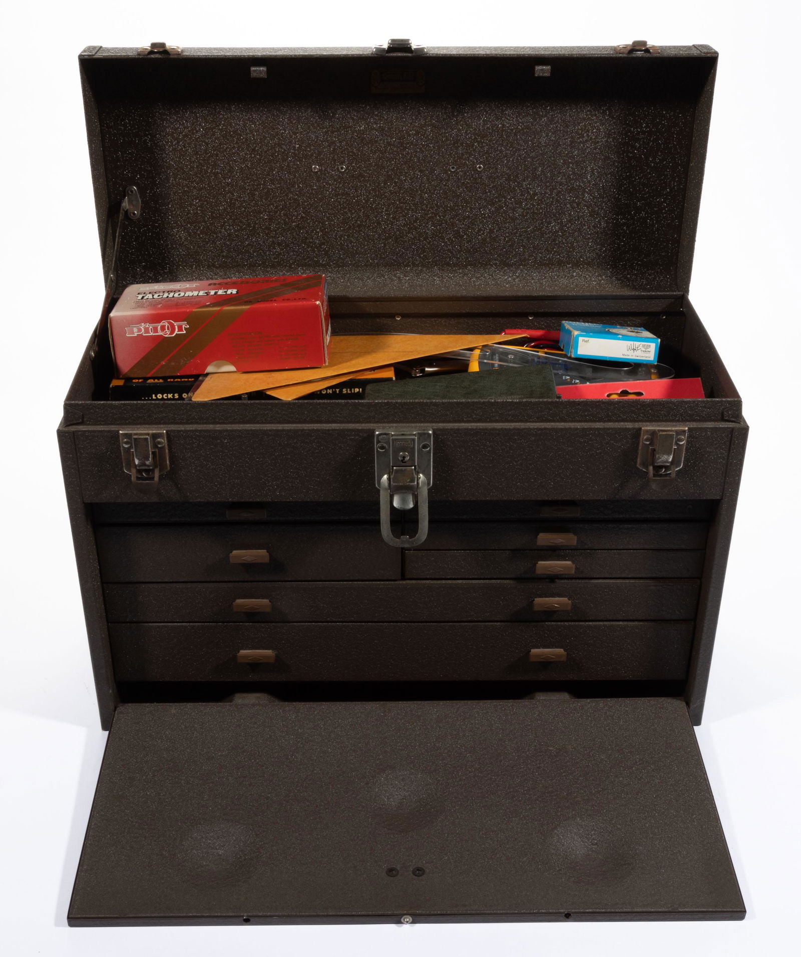 VINTAGE KENNEDY METAL TOOL BOX, (1 of 9)