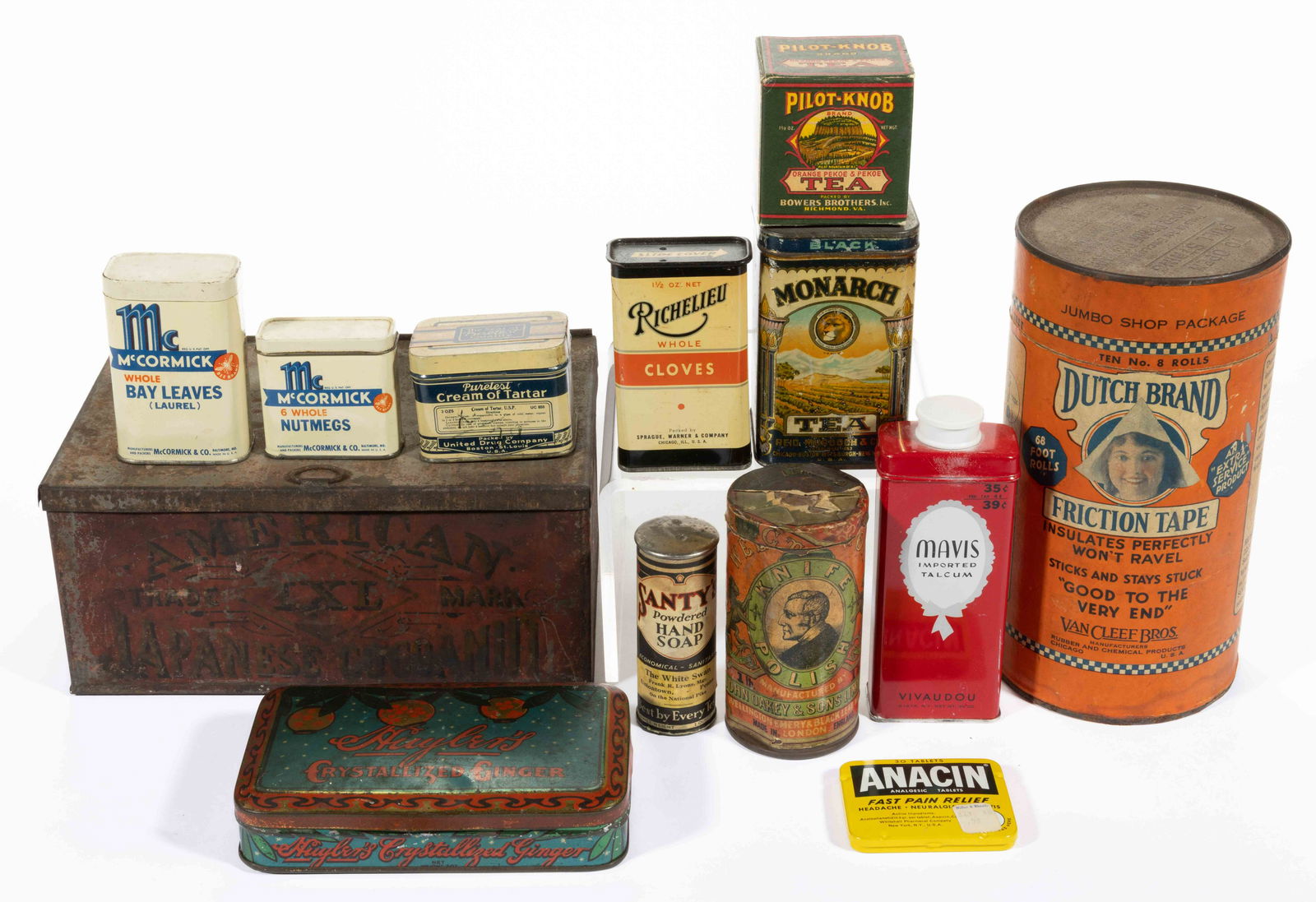 ASSORTED COUNTRY STORE ADVERTISING ARTICLES, LOT OF 13, (1 of 1)