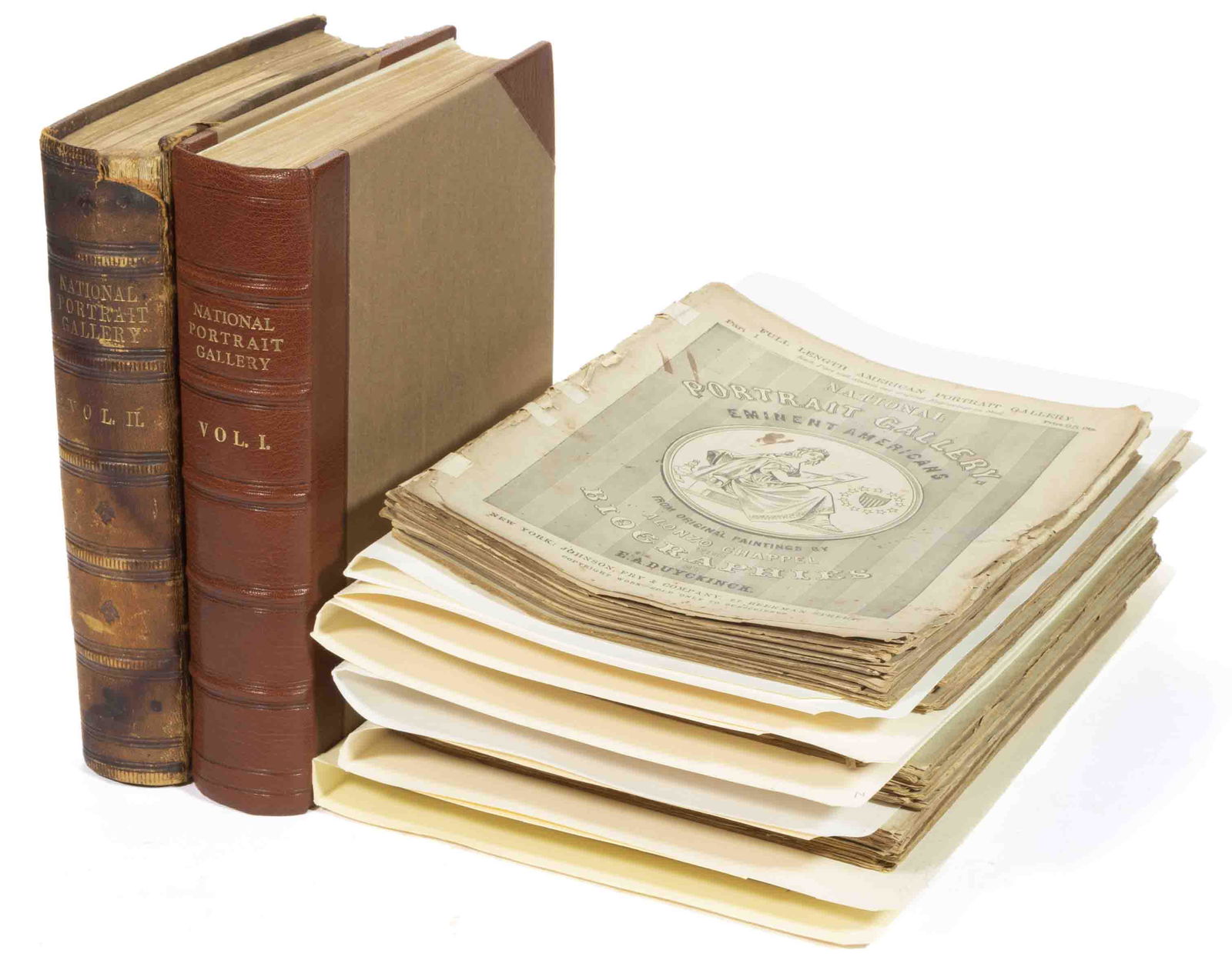 ANTIQUARIAN AMERICAN PORTRAITS AND BIOGRAPHIES ILLUSTRATED TWO-VOLUME SET, (1 of 1)