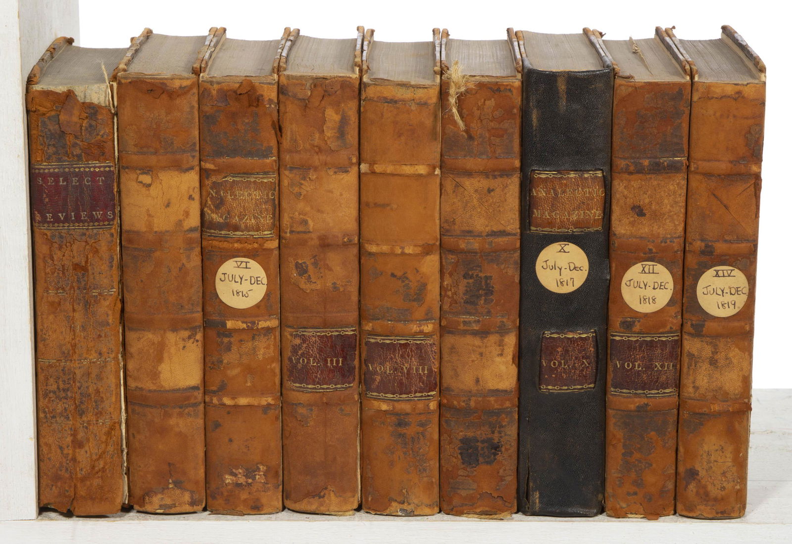 ANTIQUARIAN LEWIS & CLARK INTEREST BOUND PERIODICALS, LOT OF NINE, (1 of 3)