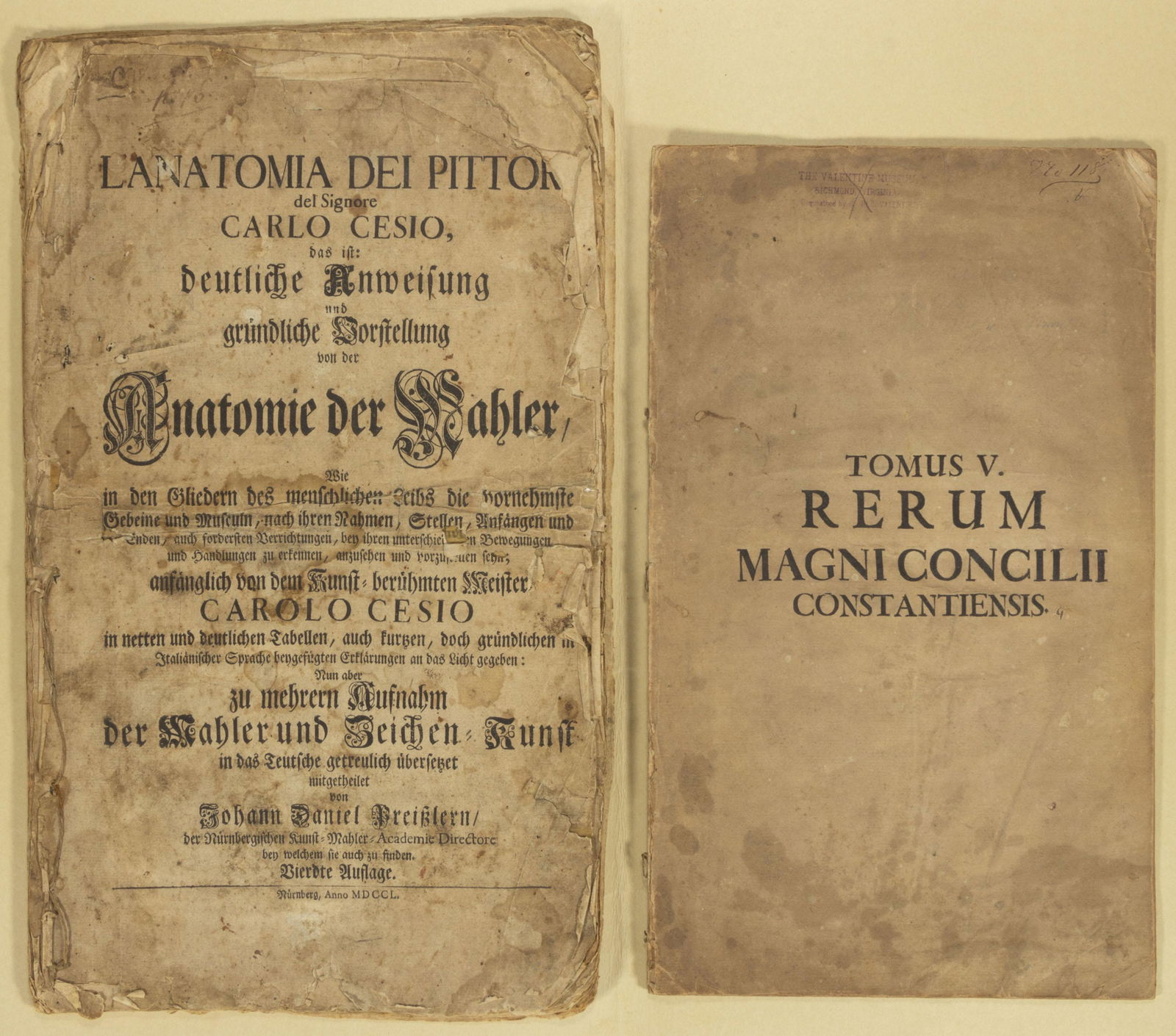 17TH / 18TH CENTURY ENGRAVING VOLUMES, LOT OF TWO, (1 of 1)