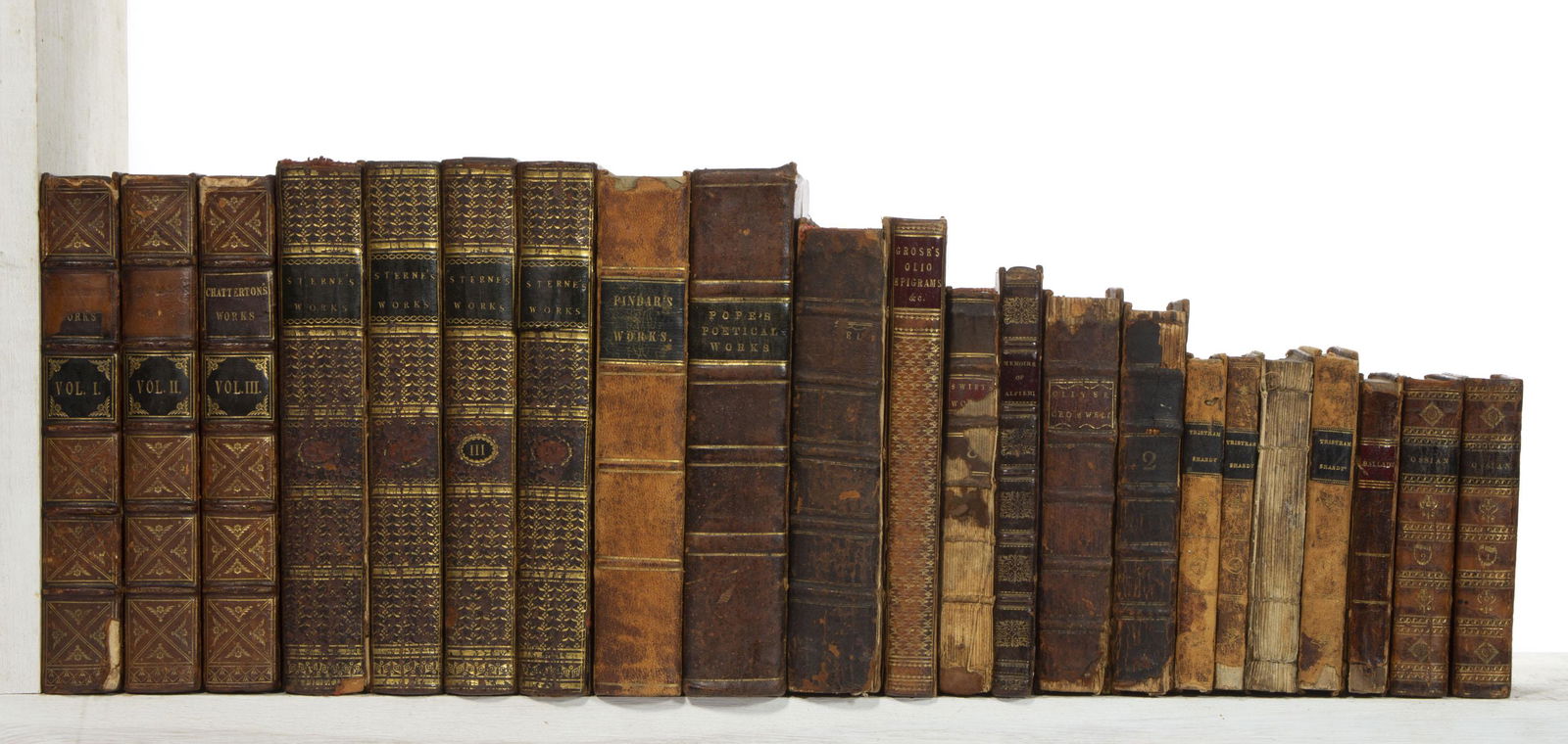 ANTIQUARIAN ENGLISH LANGUAGE LITERATURE VOLUMES, LOT OF 22, (1 of 1)