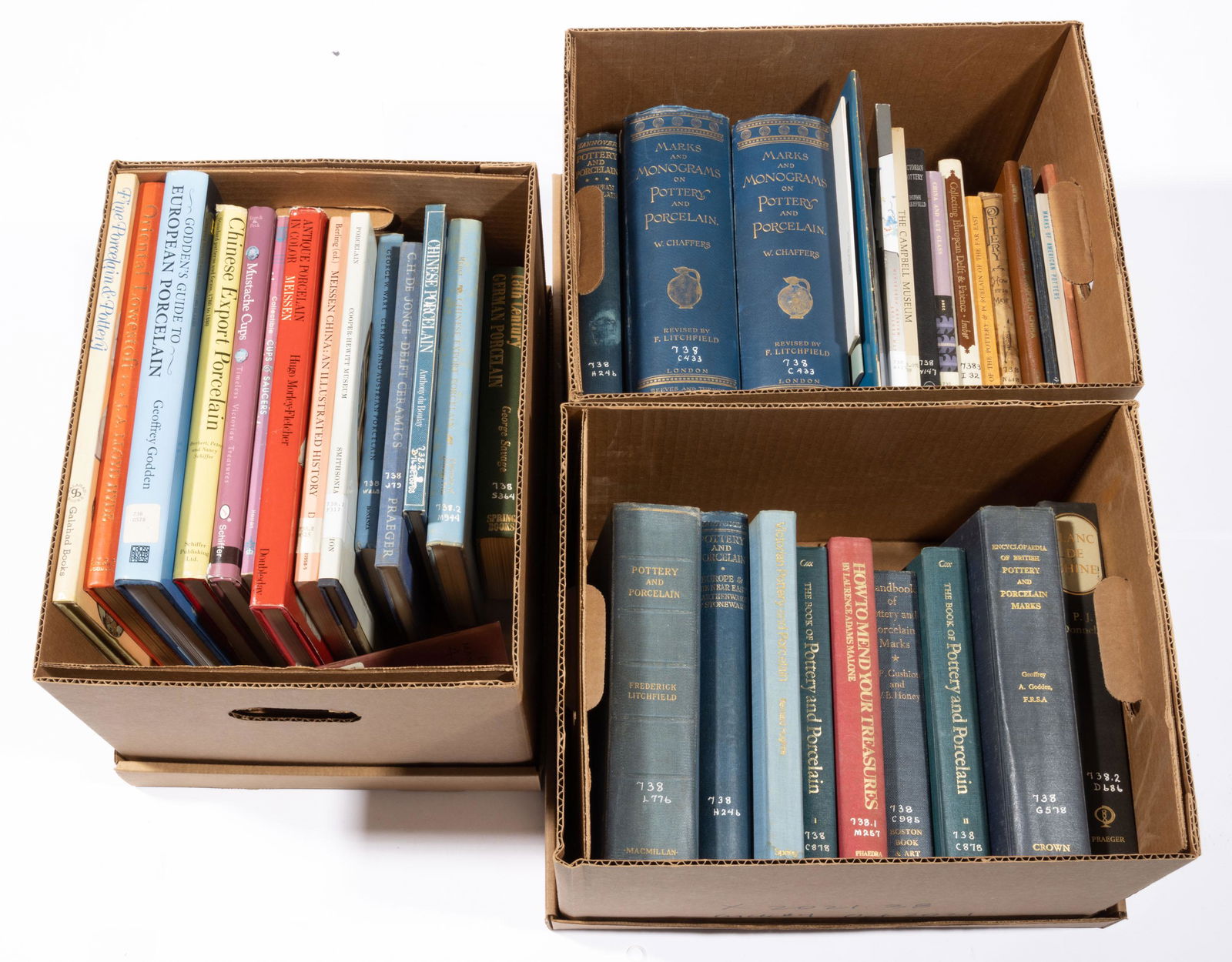 ASSORTED CERAMIC / PORCELAIN REFERENCE VOLUMES, UNCOUNTED LOT, (1 of 1)