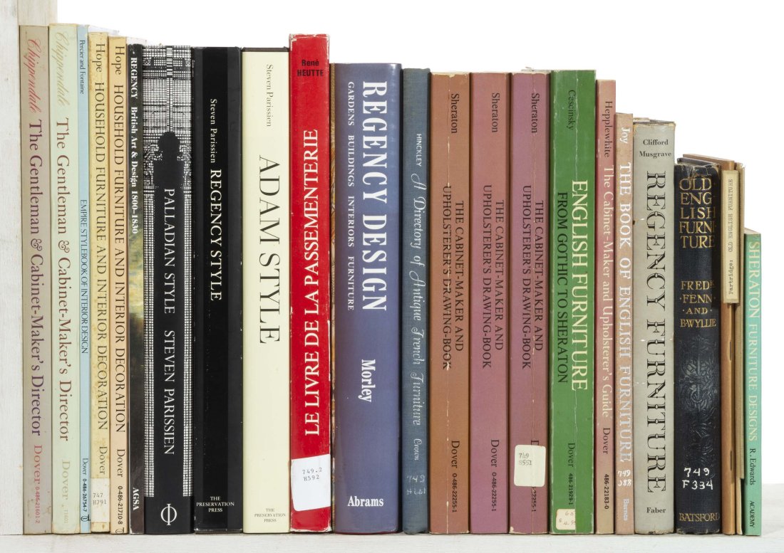 BRITISH FURNITURE AND DESIGN REFERENCE VOLUMES, LOT OF 23, (1 of 1)