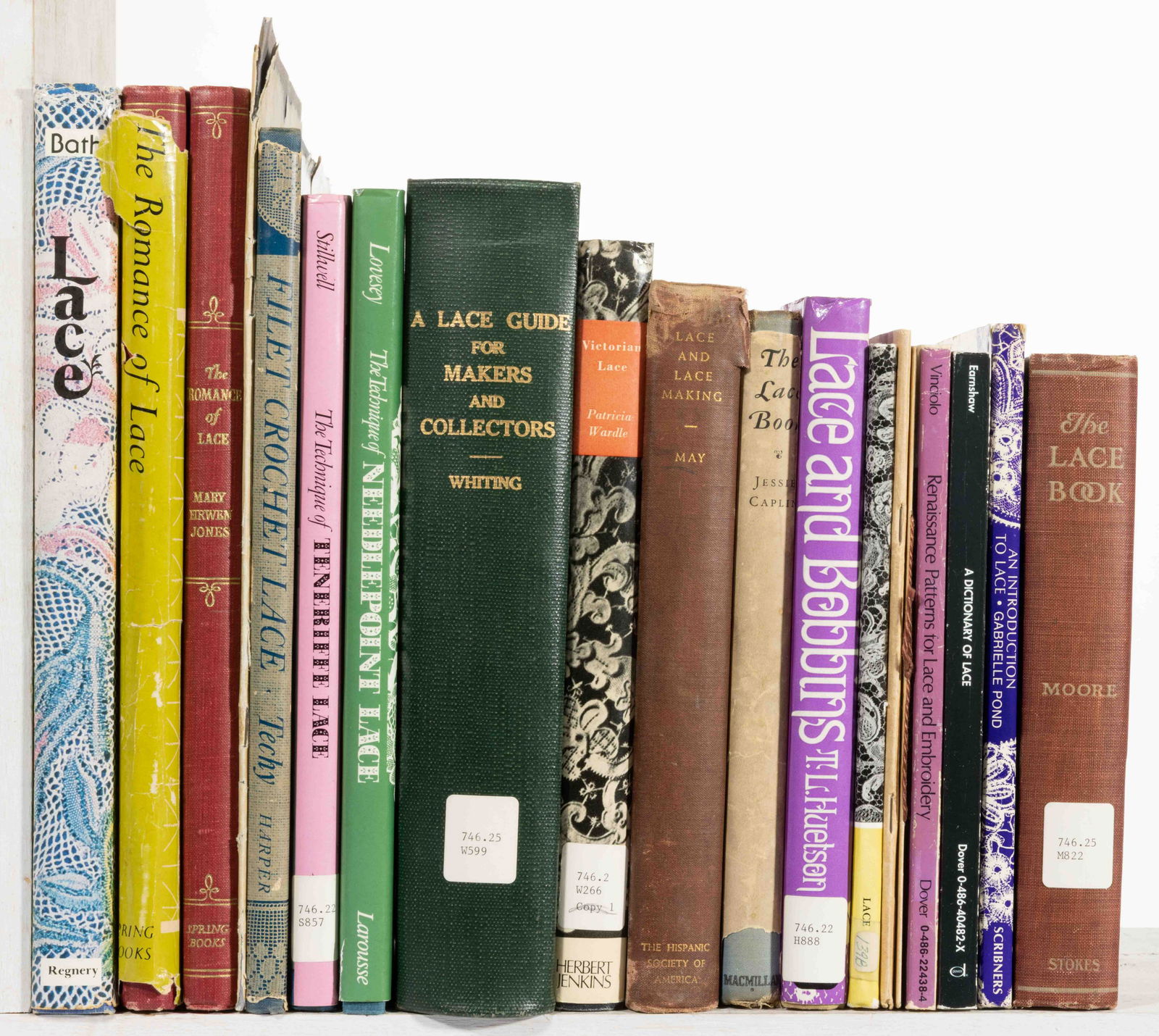 ASSORTED LACE AND LACE-RELATED REFERENCE VOLUMES AND PAMPHLETS, LOT OF 21, (1 of 1)