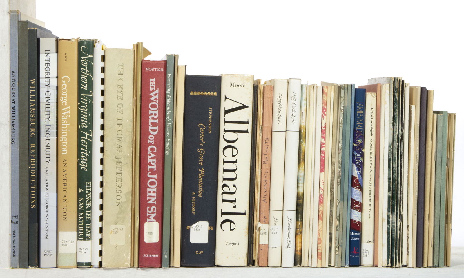 ASSORTED VIRGINIA HISTORY VOLUMES / PAMPHLETS, UNCOUNTED LOT, (1 of 1)