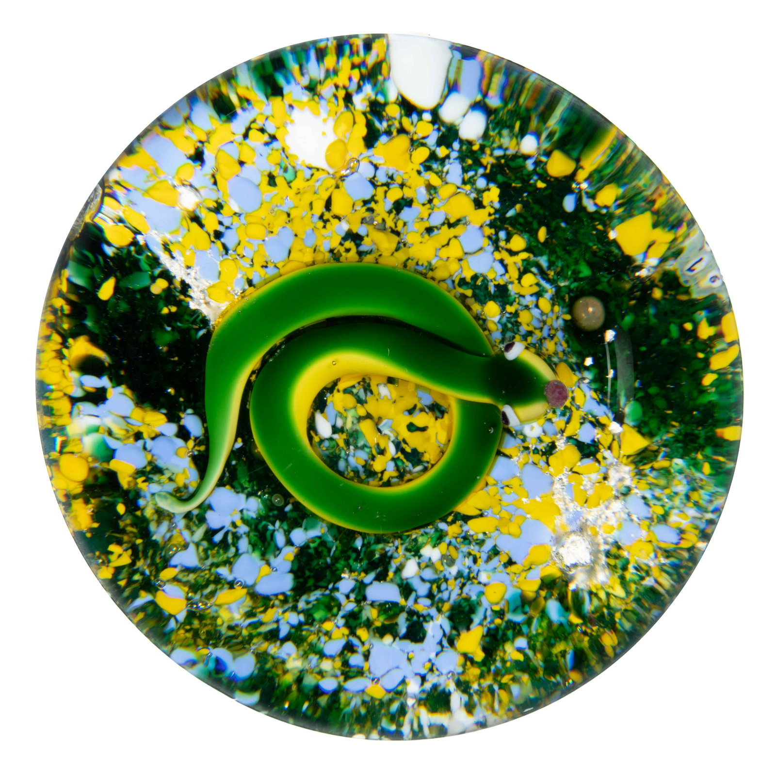 VINTAGE BACCARAT SNAKE LAMPWORK PAPERWEIGHT, (1 of 2)