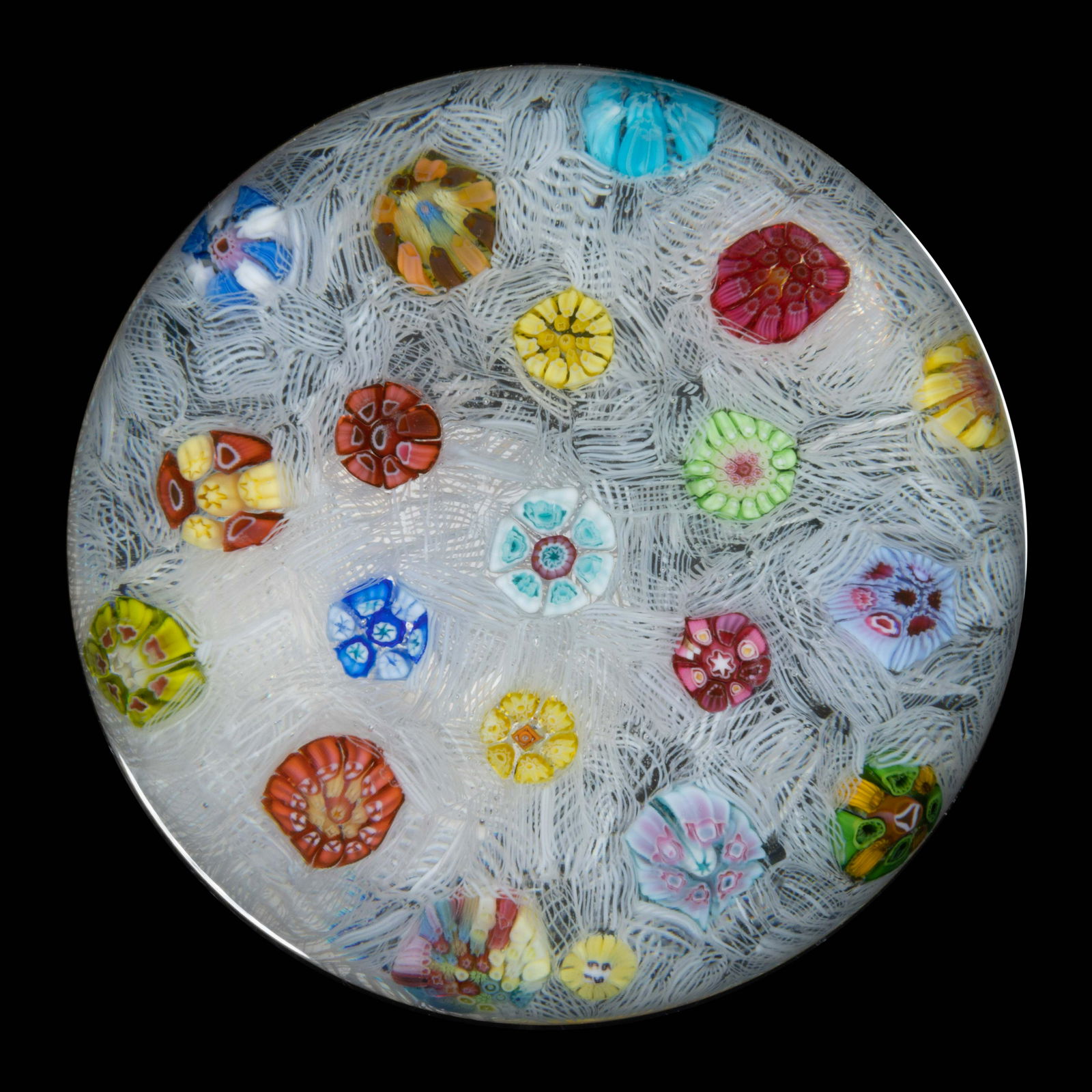 VINTAGE BACCARAT SPACED MILLEFIORI PAPERWEIGHT, (1 of 1)