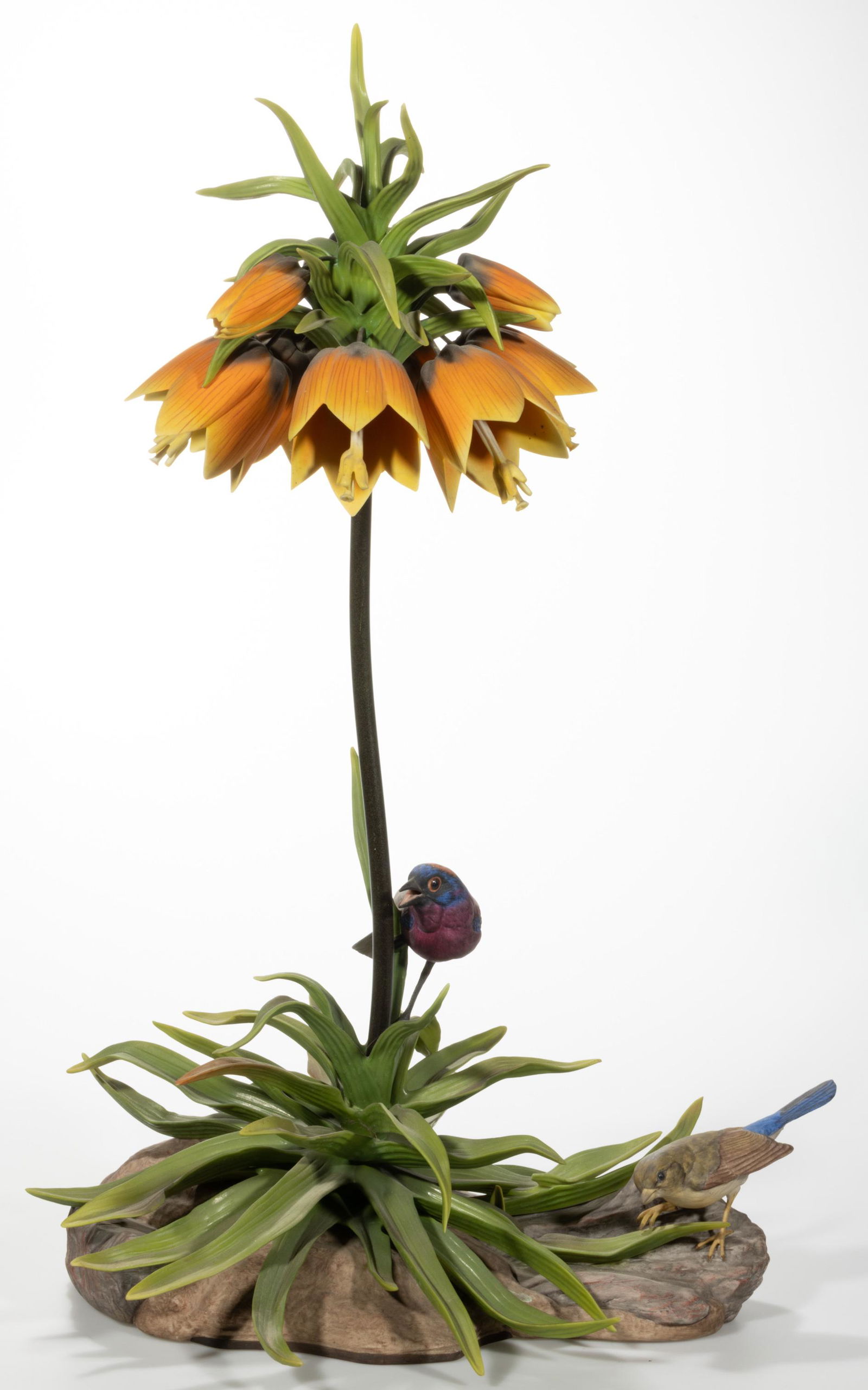 AMERICAN BOEHM PORCELAIN LIMITED EDITION BIRD FIGURAL GROUP, (1 of 4)