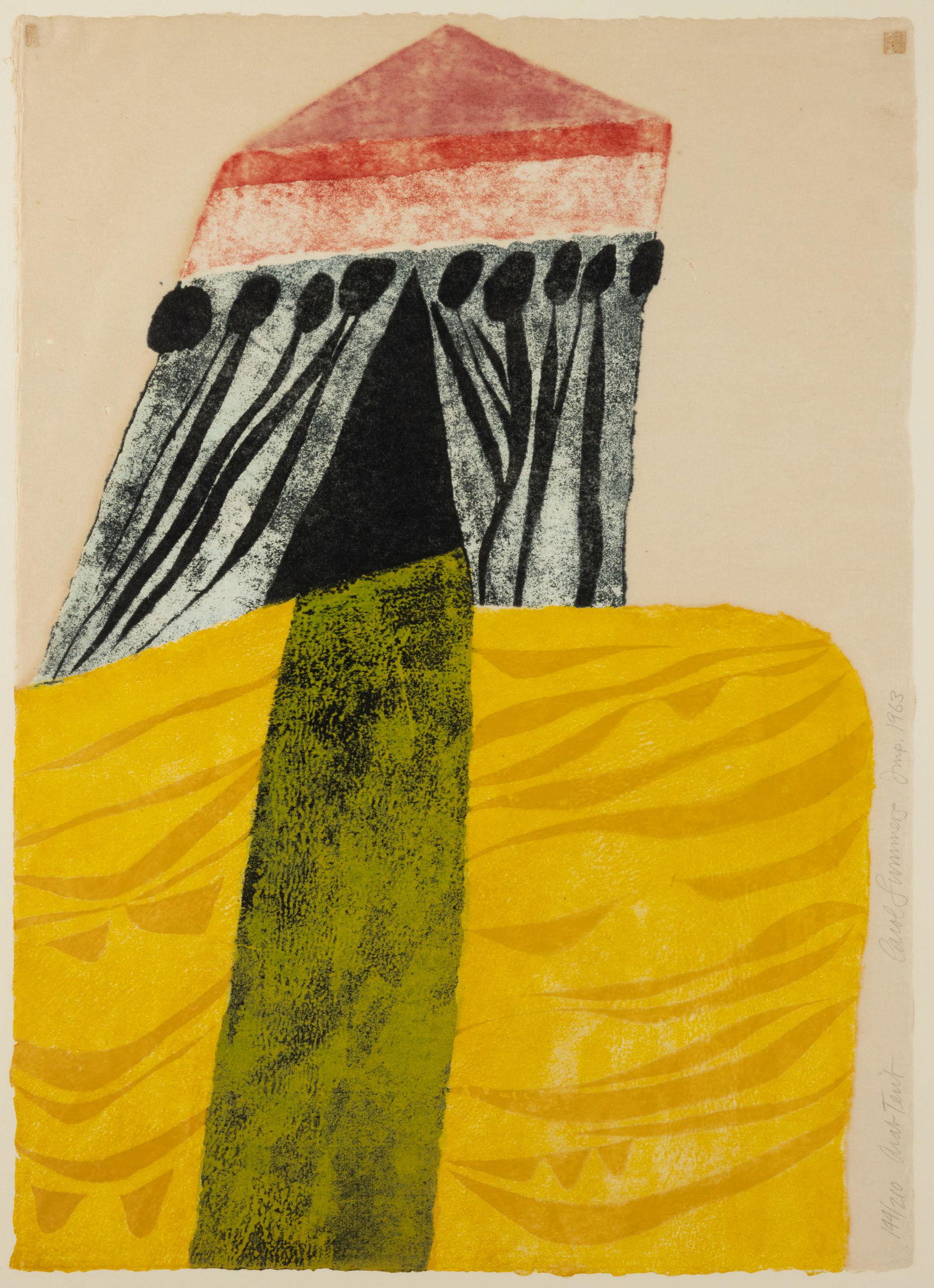 CAROL SUMMERS (AMERICAN, 1925-2016) "ARAB TENT", (1 of 4)