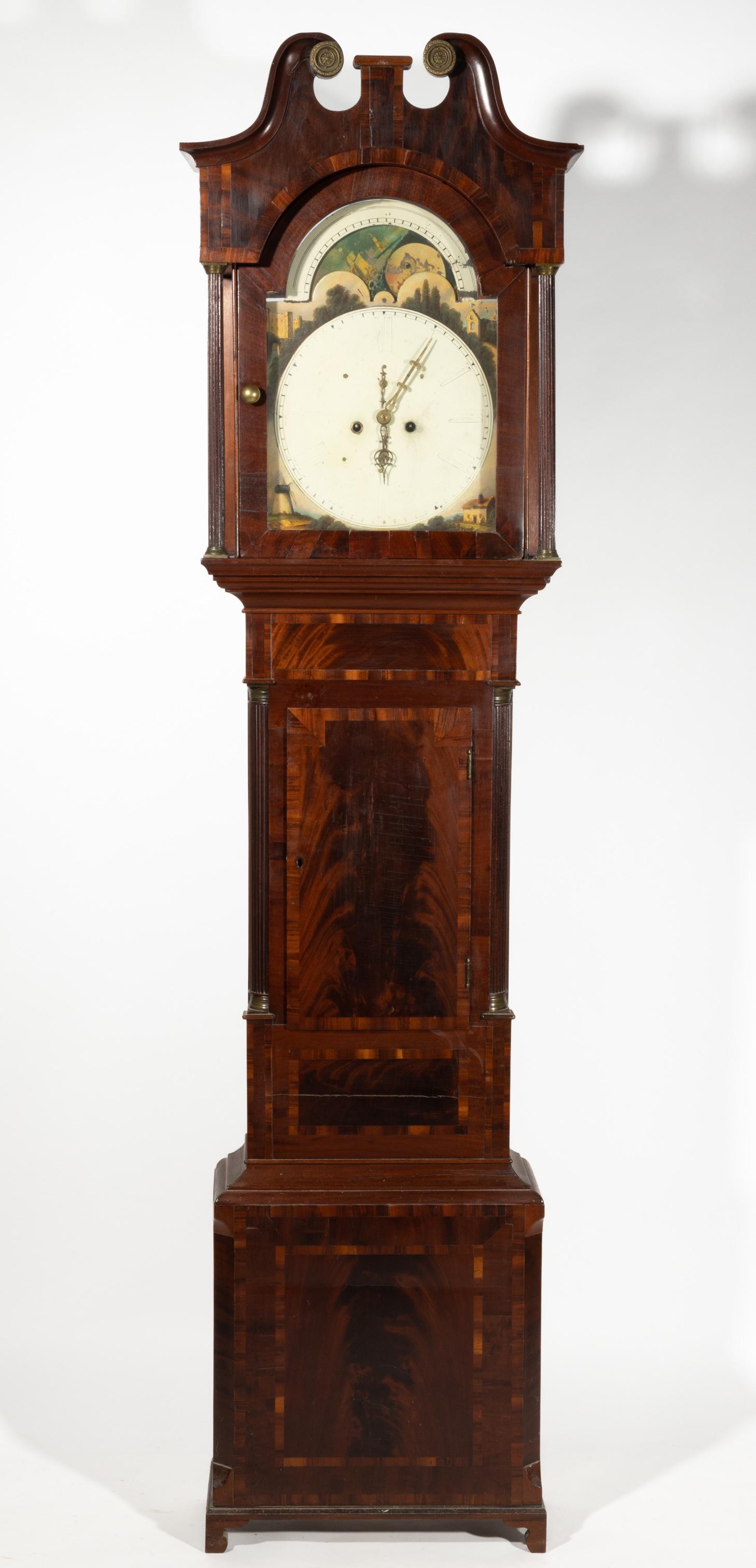 BRITISH MAHOGANY TALL-CASE CLOCK, (1 of 6)