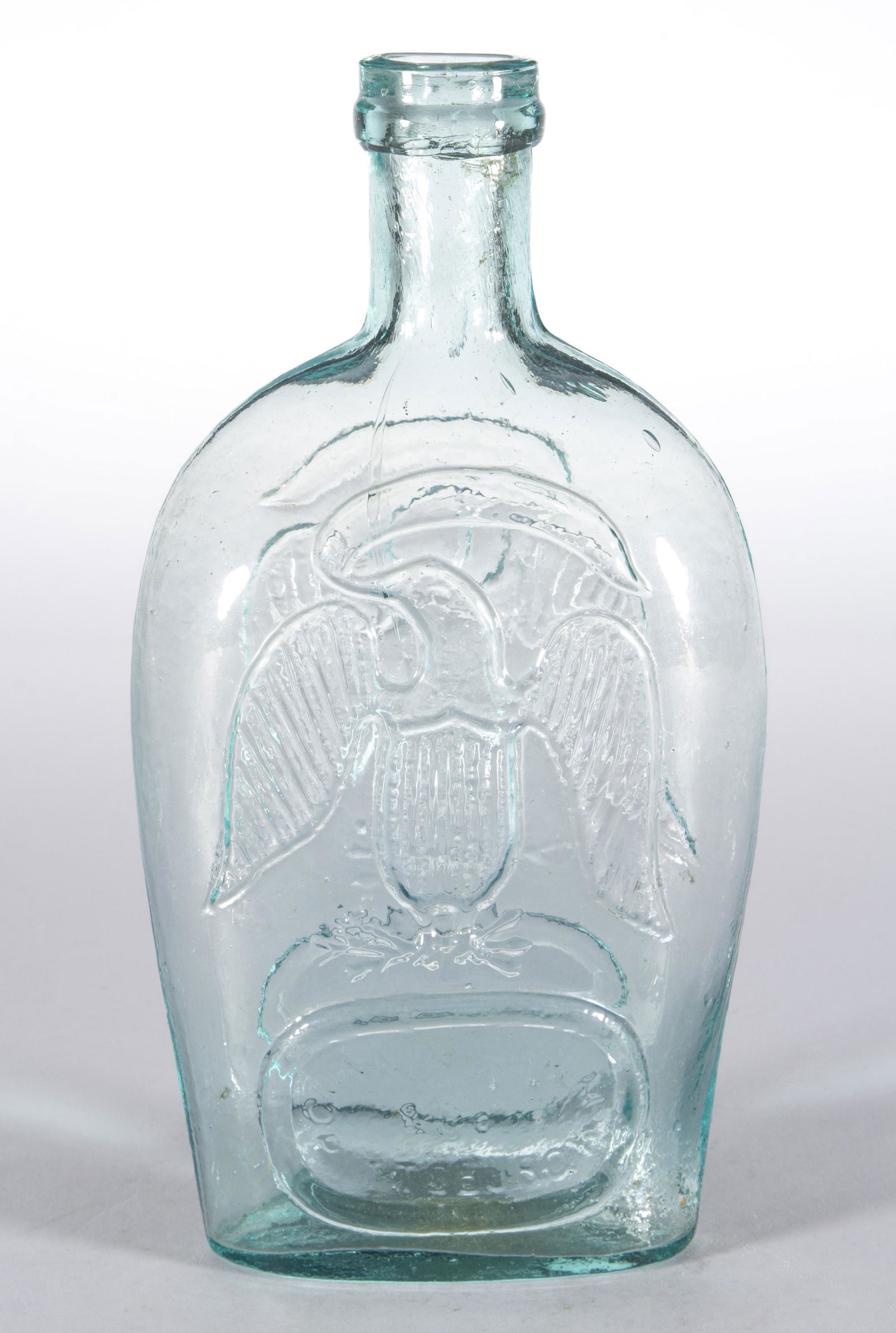 GII-112 EAGLE - EAGLE PICTORIAL / HISTORICAL FLASK (1 of 5)