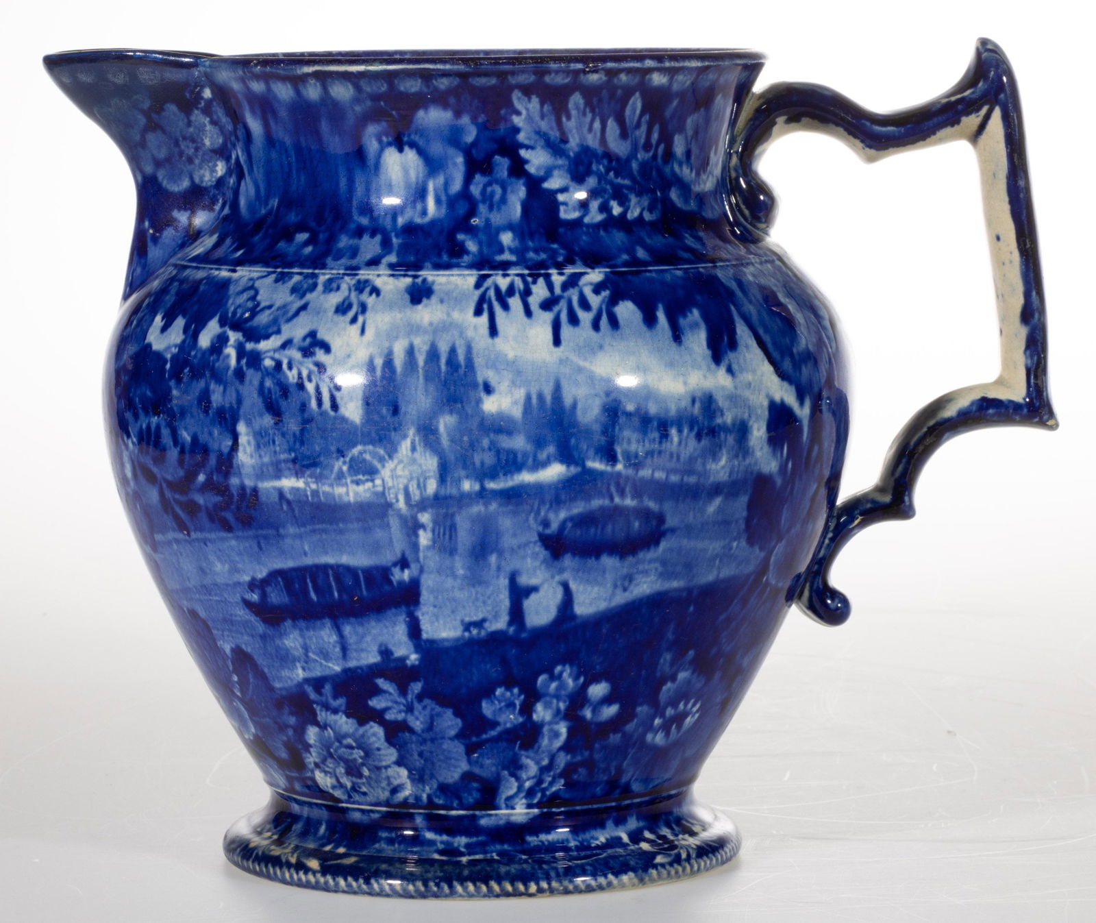 STAFFORDSHIRE AMERICAN VIEW TRANSFER-PRINTED CERAMIC JUG / PITCHER (1 of 5)