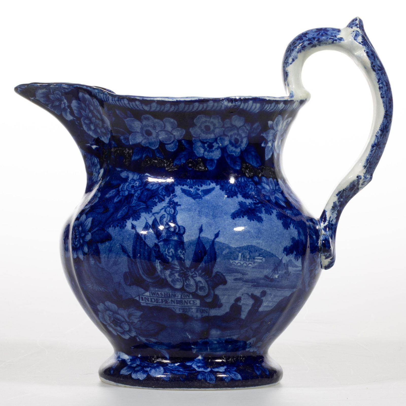 STAFFORDSHIRE AMERICAN HISTORICAL TRANSFER-PRINTED CERAMIC JUG / PITCHER (1 of 5)