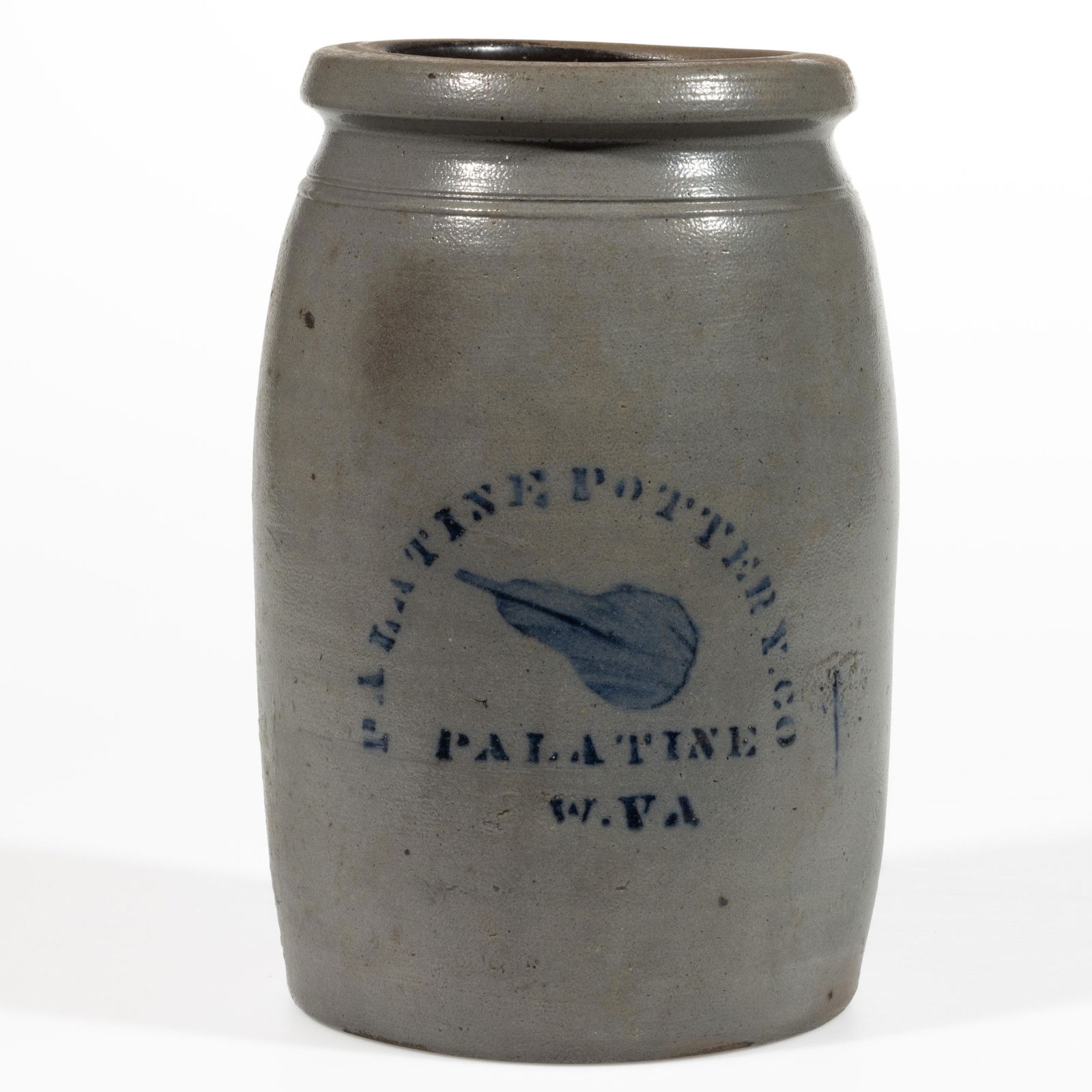 WEST VIRGINIA STENCILED STONEWARE JAR (1 of 4)