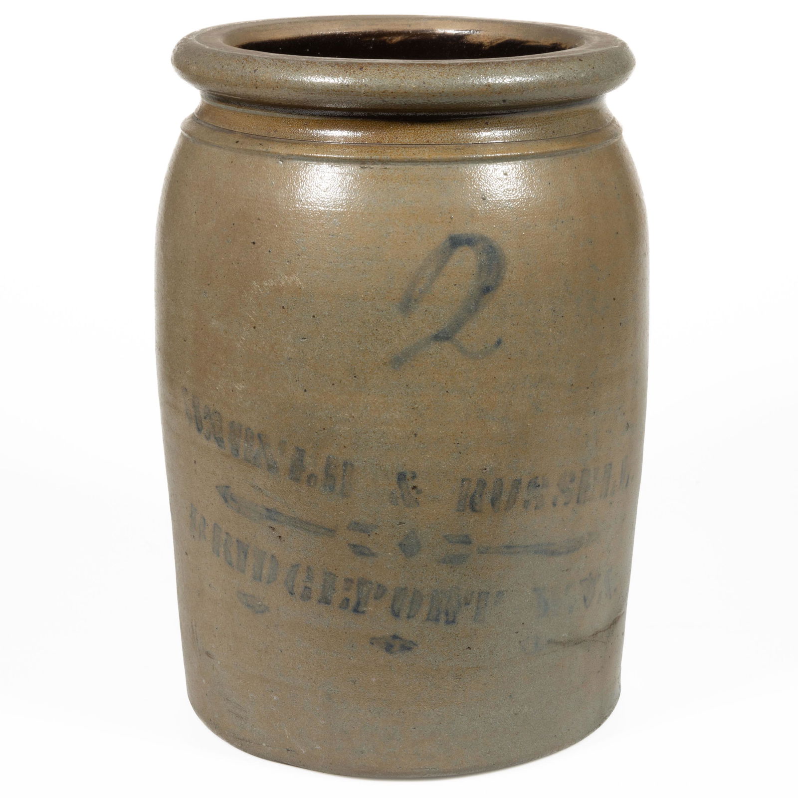 WEST VIRGINIA STENCILED STONEWARE JAR (1 of 5)