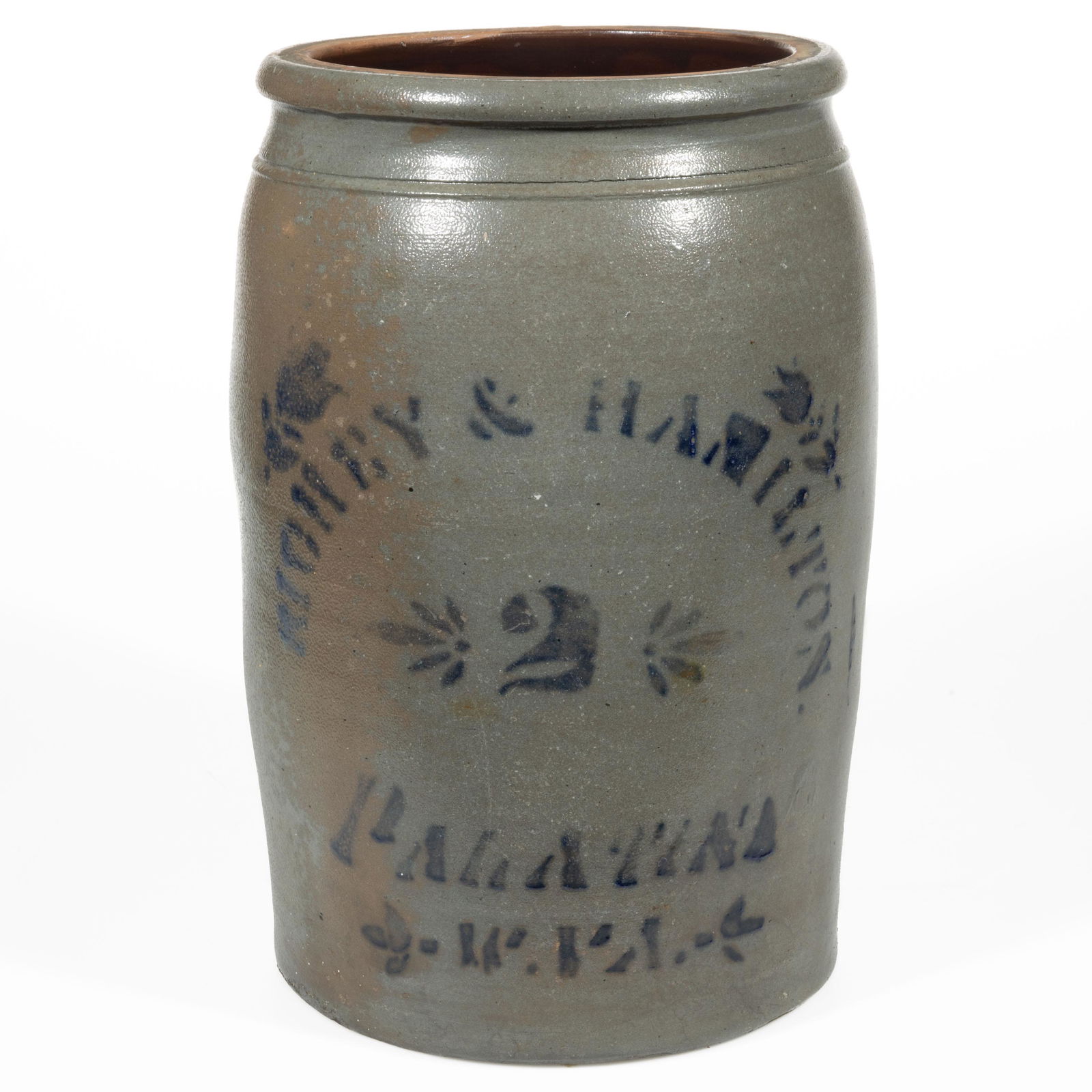 WEST VIRGINIA STENCILED STONEWARE JAR (1 of 5)