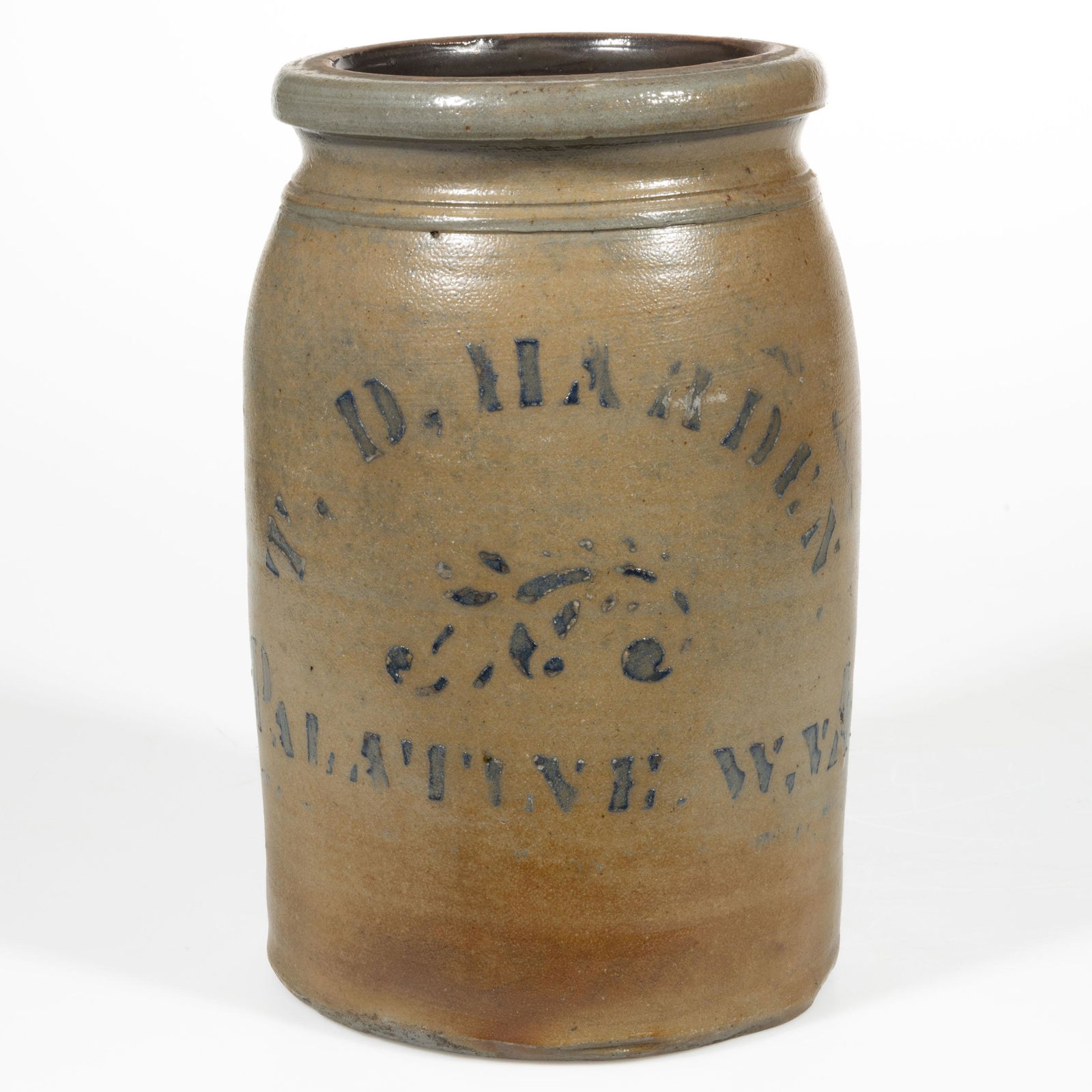 WEST VIRGINIA STENCILED STONEWARE JAR (1 of 5)