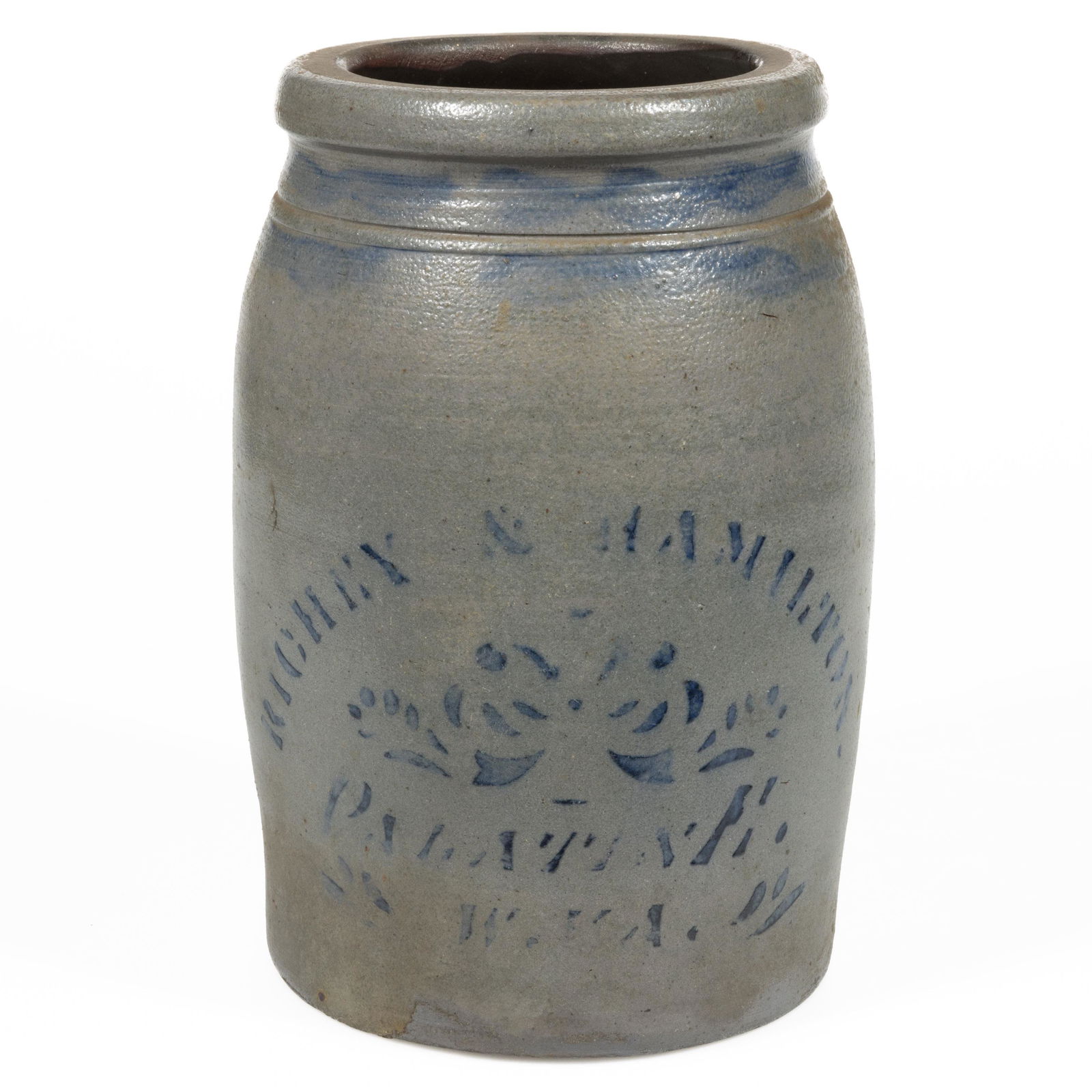 WEST VIRGINIA STENCILED STONEWARE JAR (1 of 5)