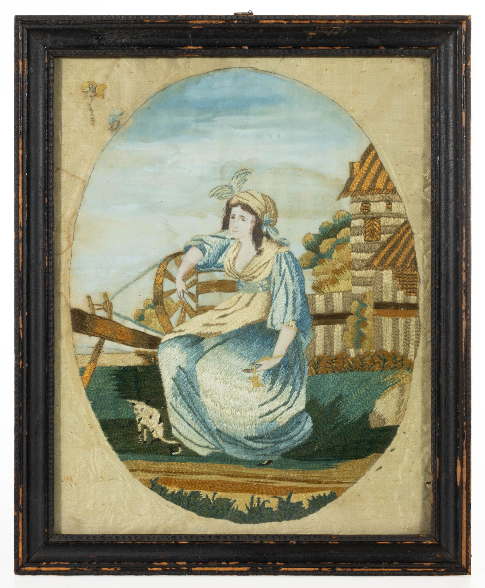 MARY C. BALDWIN (NORTH CAROLINA, 1776/7-1836) CHARLESTON, SOUTH CAROLINA ATTRIBUTED SILK-EMBROIDERED (1 of 7)