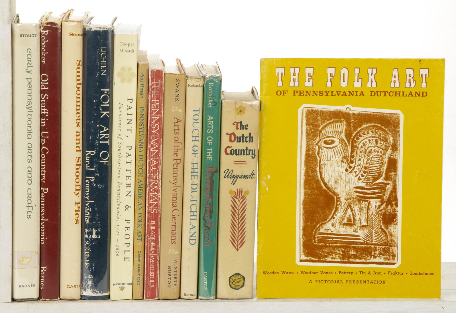 PENNSYLVANIA DUTCH / GERMAN FOLK ART REFERENCE VOLUMES, LOT OF 12 (1 of 1)