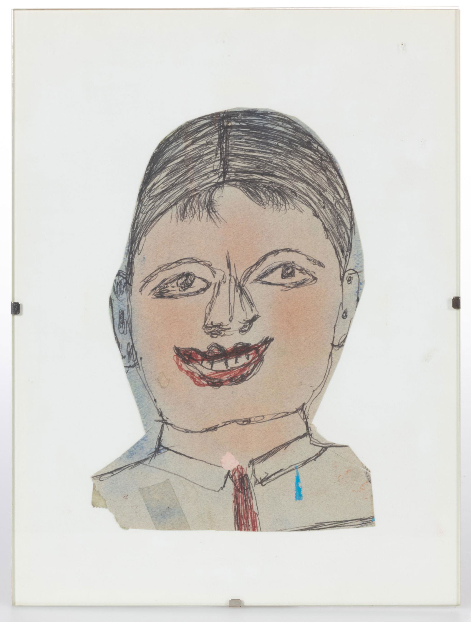 SHIELDS LANDON "S.L." JONES (WEST VIRGINIA, 1901-1997) OUTSIDER ART PORTRAIT (1 of 1)