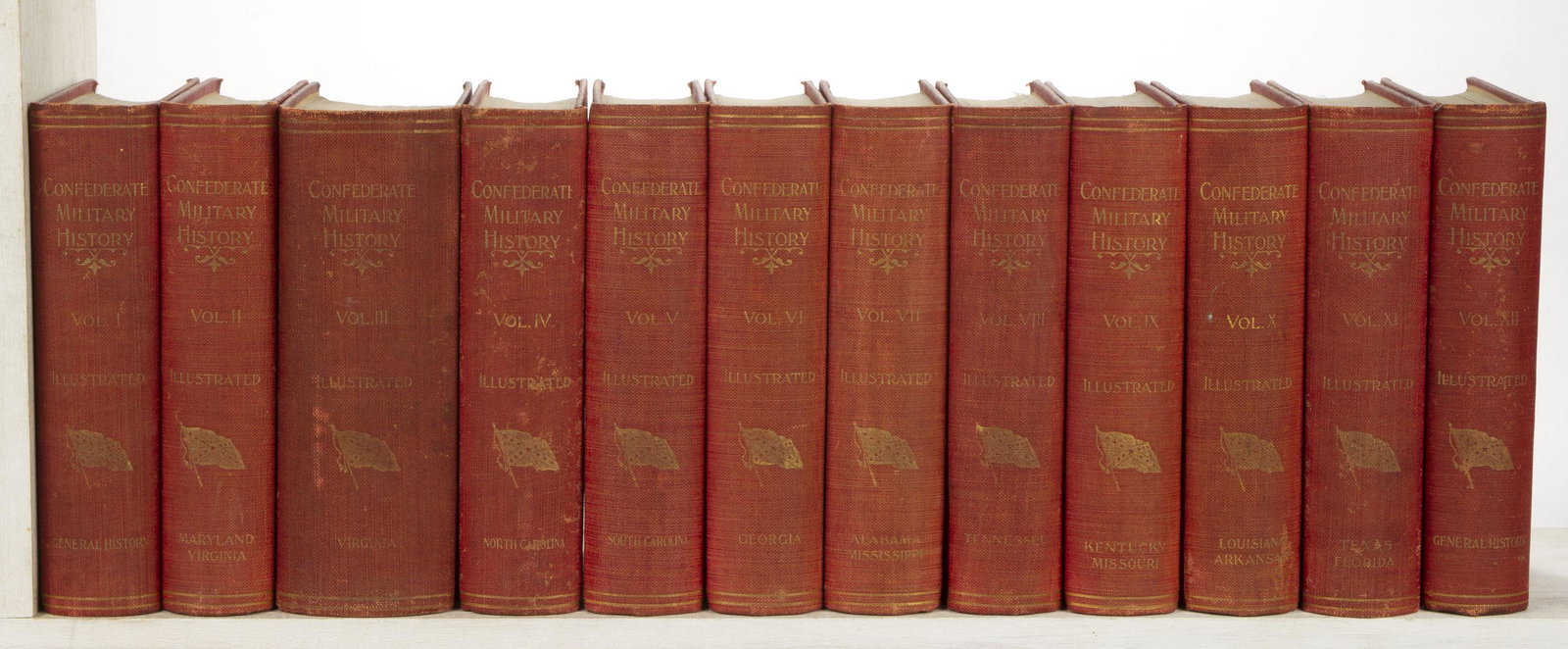 CIVIL WAR CONFEDERATE MILITARY HISTORY 12-VOLUME SET: CIVIL WAR CONFEDERATE MILITARY HISTORY 12-VOLUME SET, Evans (ed.), Confederate Military History. A Library of Confederate States History, in Twelve Volumes, Written by Distinguished Men of the South, 