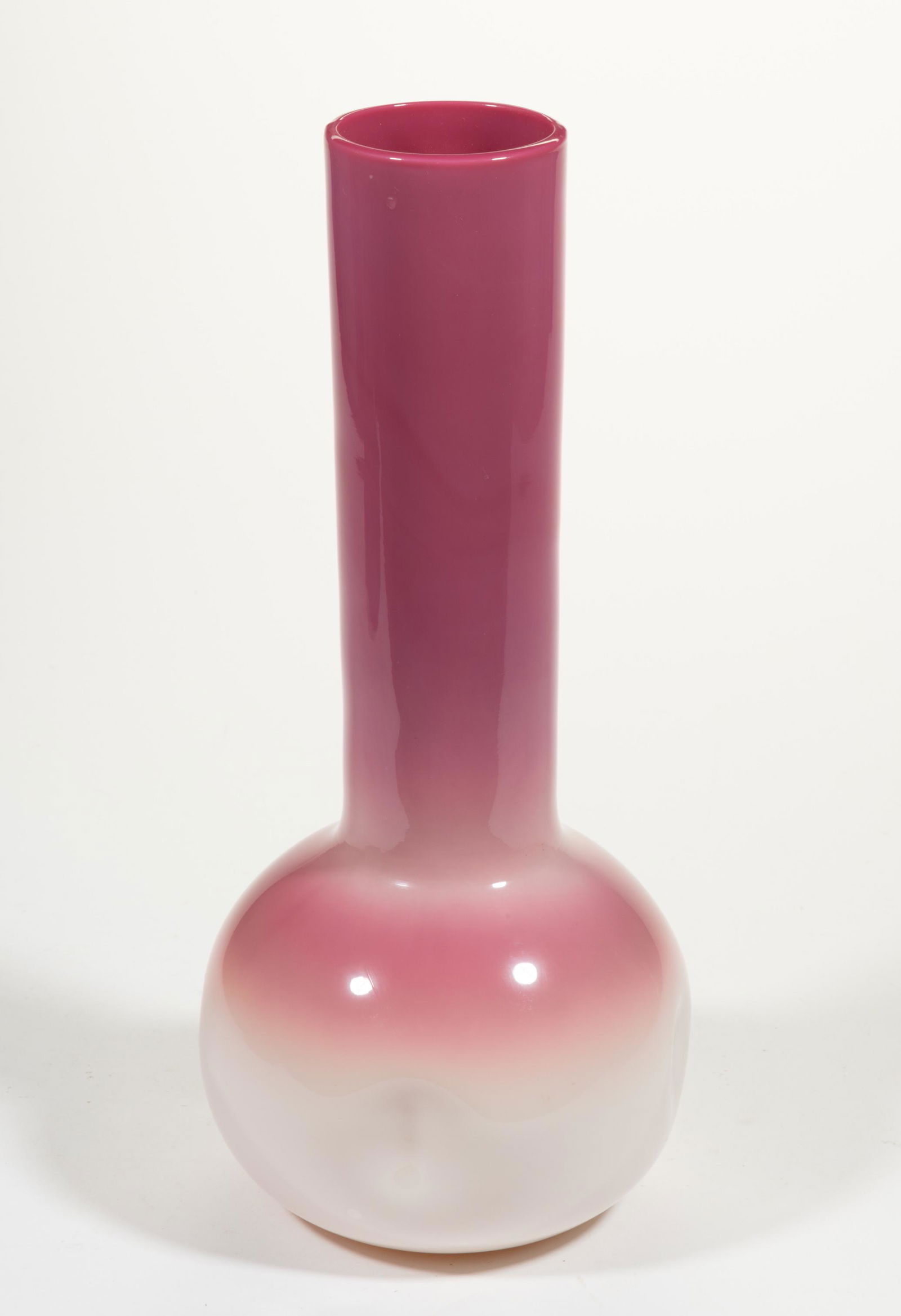 NEW ENGLAND PEACHBLOW LARGE VASE, (1 of 1)