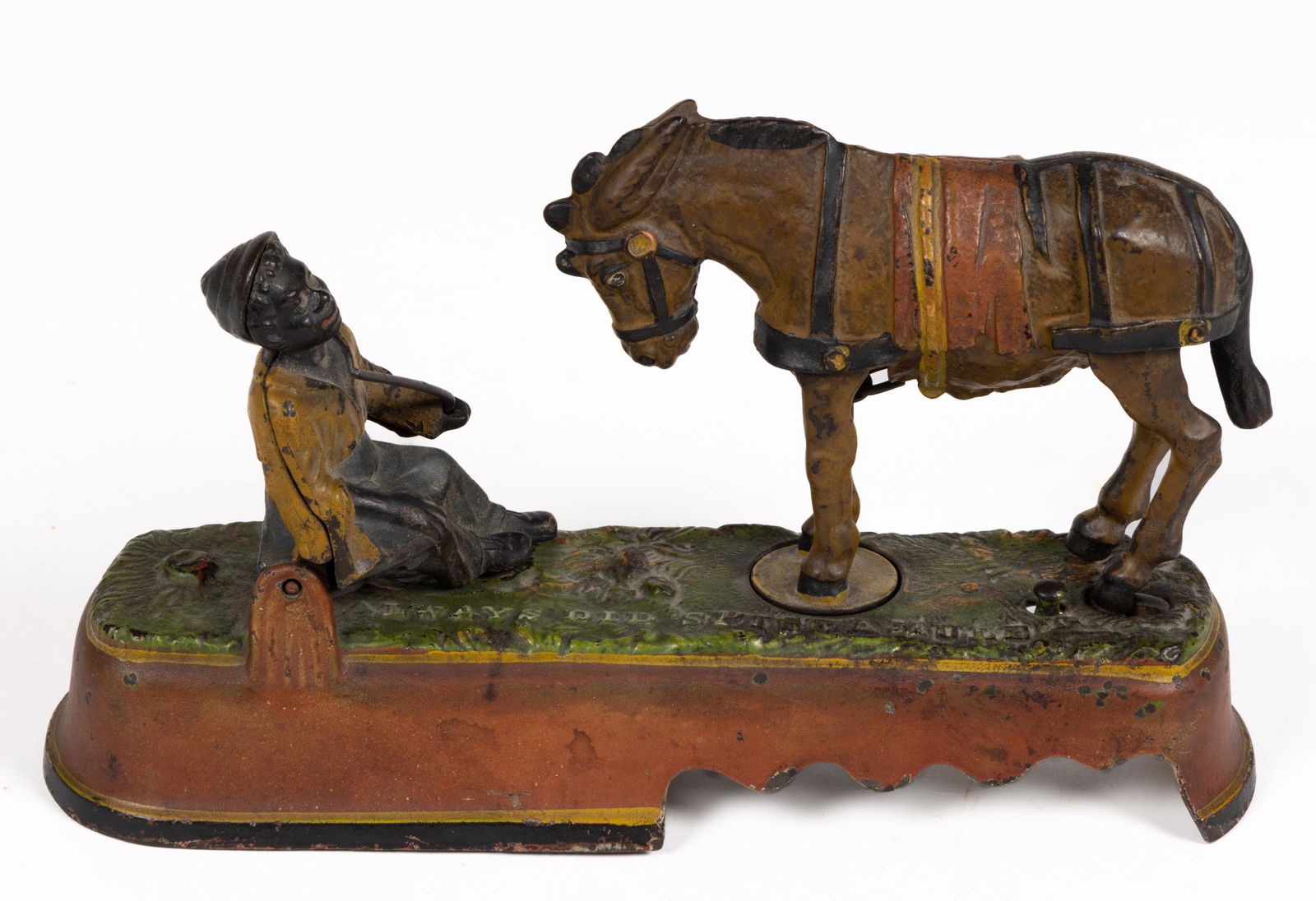 ALWAYS DID 'SPISE A MULE CAST-IRON MECHANICAL BANK (1 of 6)