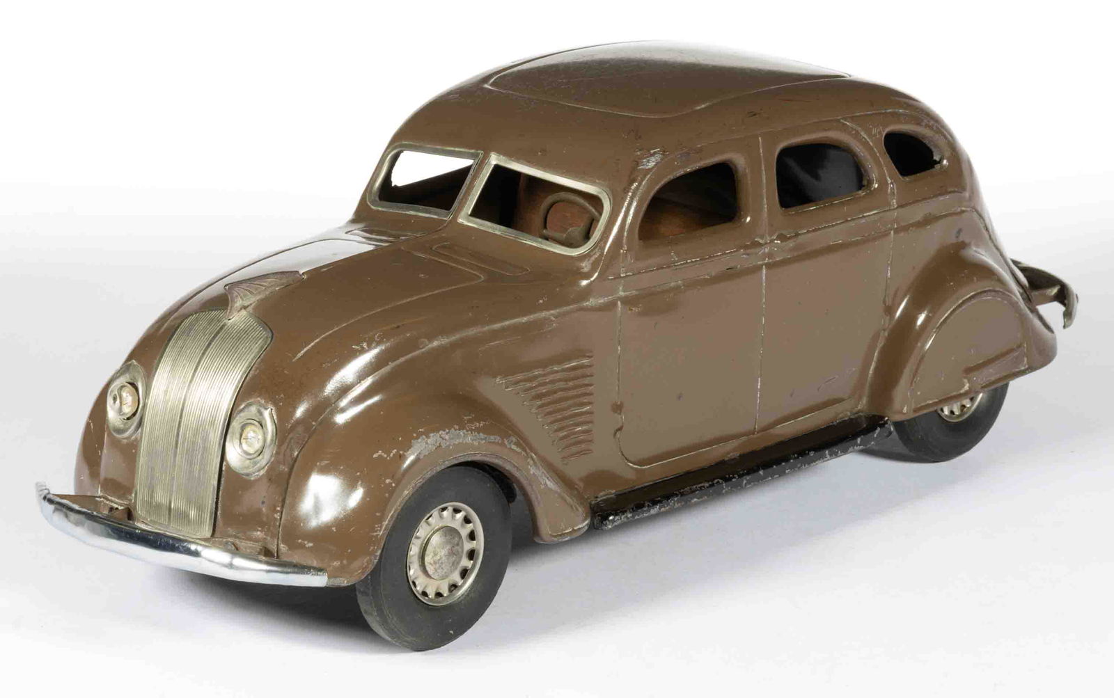 CORCORAN MANUF. (COR COR) CHRYSLER DESOTO AIRFLOW PRESSED-STEEL WIND-UP TOY CAR (1 of 3)