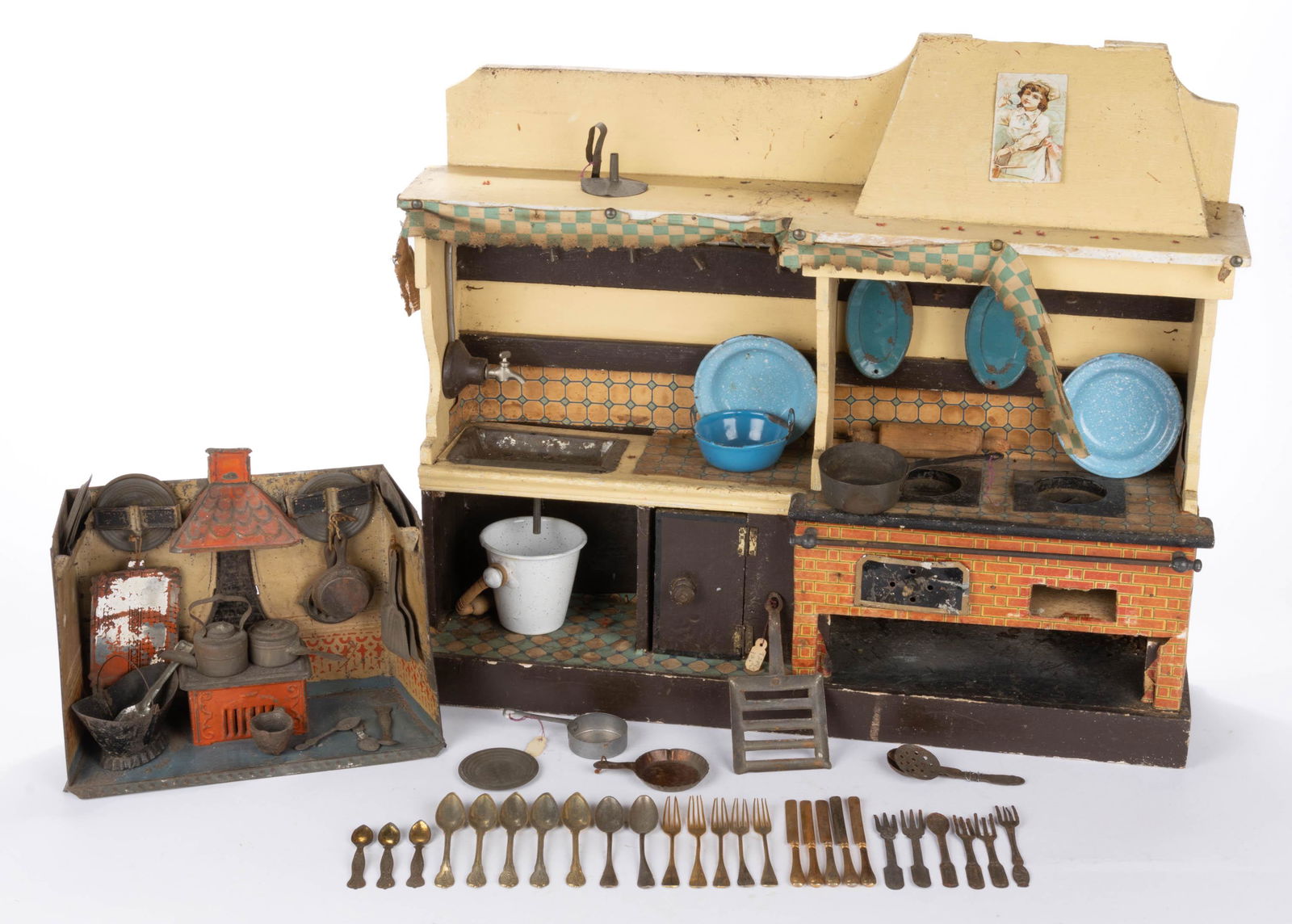 AMERICAN KITCHEN DIORAMA TOY SETS WITH CONTENTS, (1 of 6)