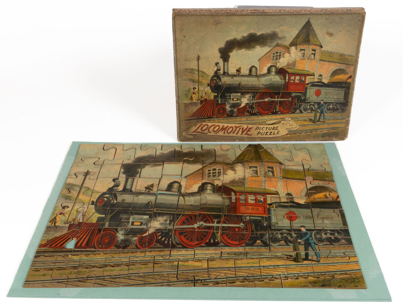MCLOUGHLIN BROTHERS LOCOMOTIVE PICTURE PUZZLE (1 of 3)