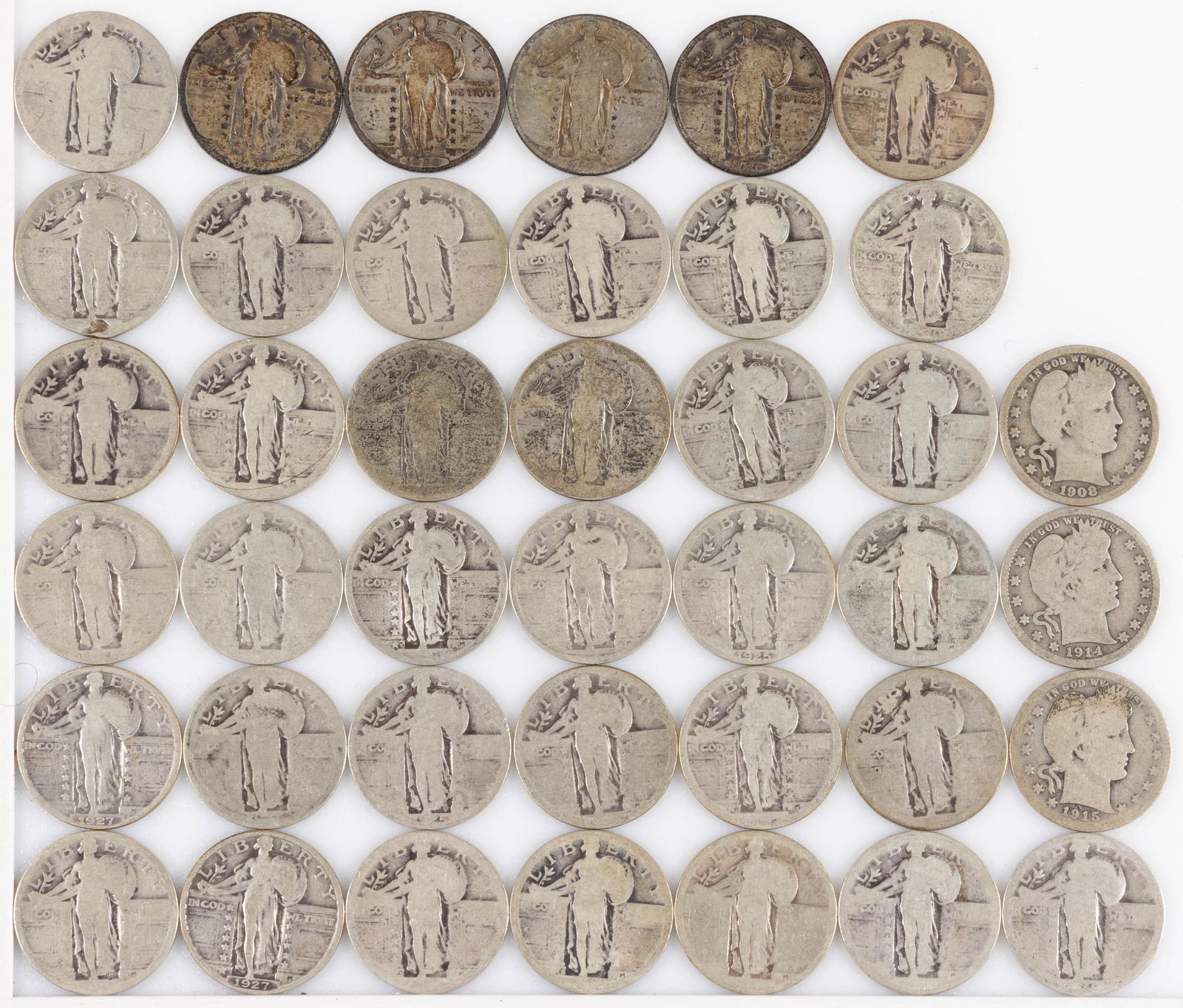 ASSORTED UNITED STATES SILVER QUARTERS, LOT OF 40 (1 of 1)