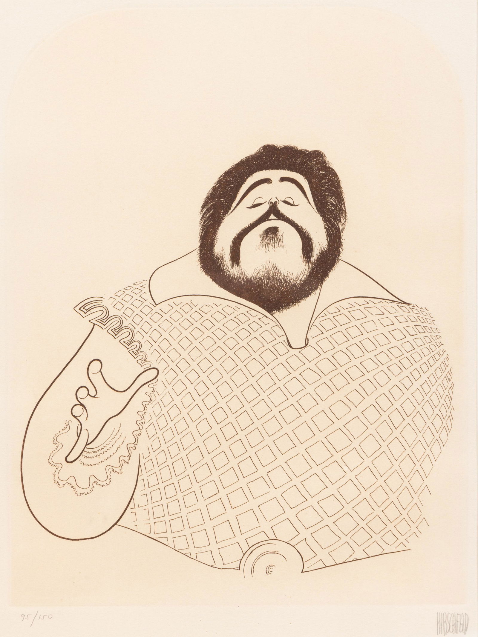 AL HIRSCHFELD (AMERICAN, 1903-2003) LIMITED EDITION PRINT (1 of 3)