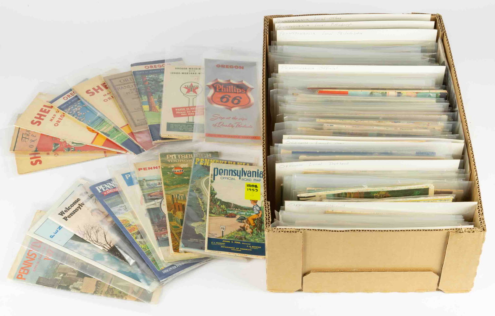 VINTAGE STATE MAPS / TRAVEL EPHEMERA, UNCOUNTED LOT (1 of 1)