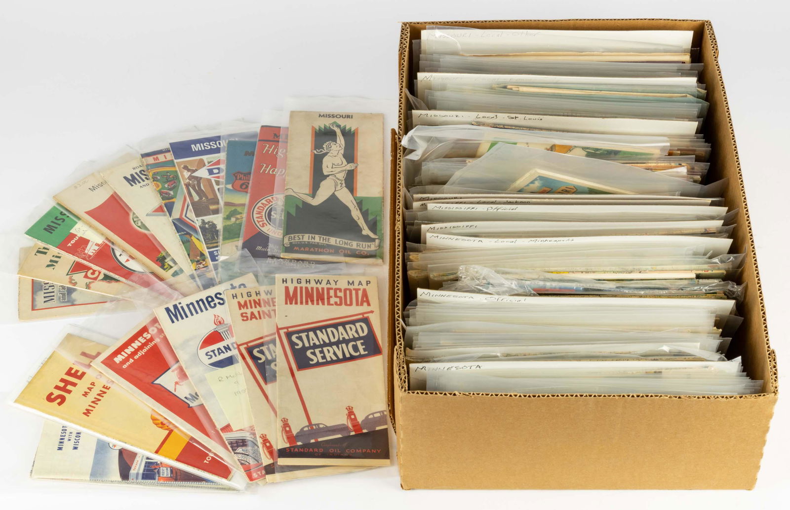 VINTAGE STATE MAPS / TRAVEL EPHEMERA, UNCOUNTED LOT (1 of 1)