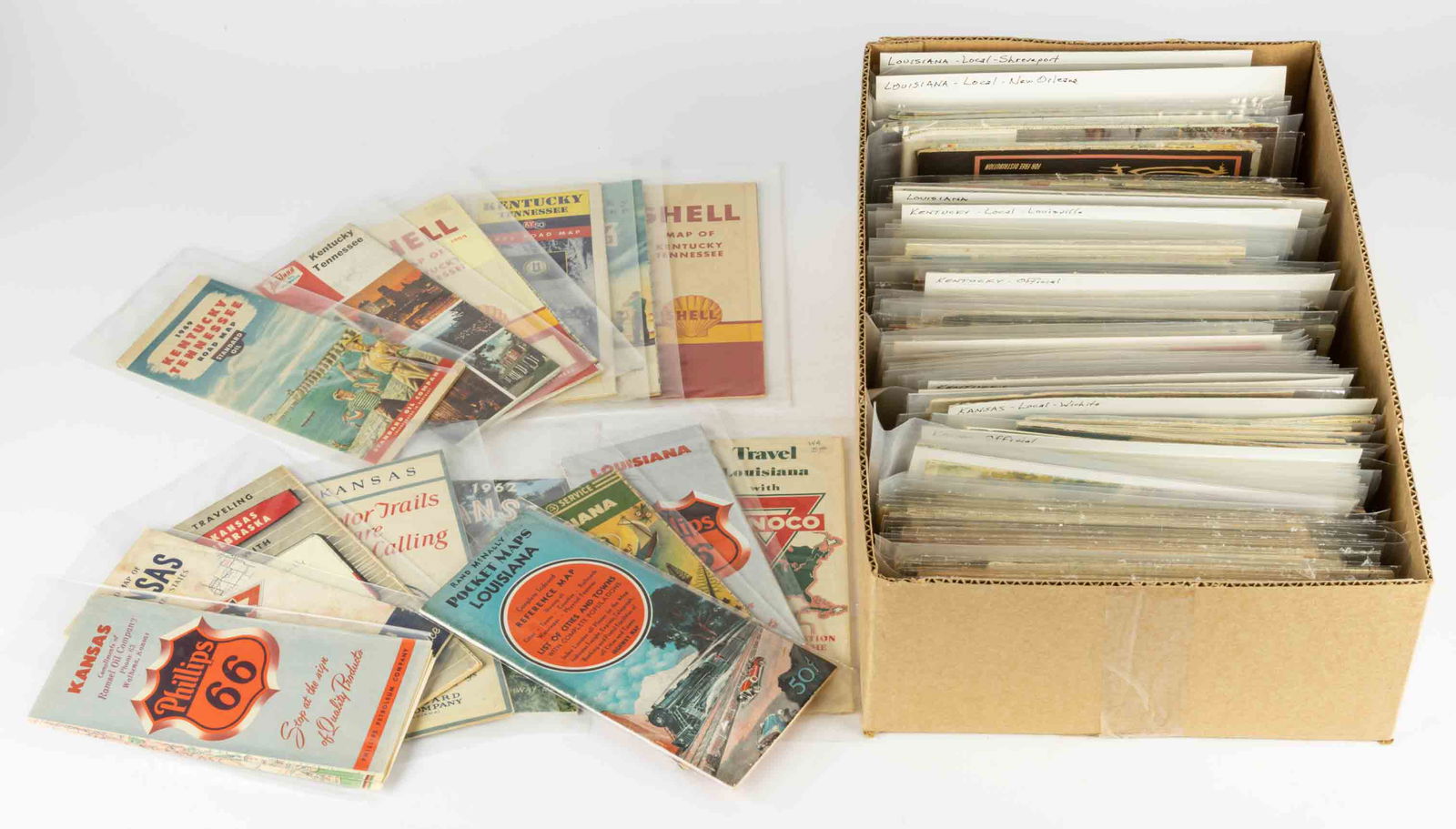 VINTAGE STATE MAPS / TRAVEL EPHEMERA, UNCOUNTED LOT (1 of 1)