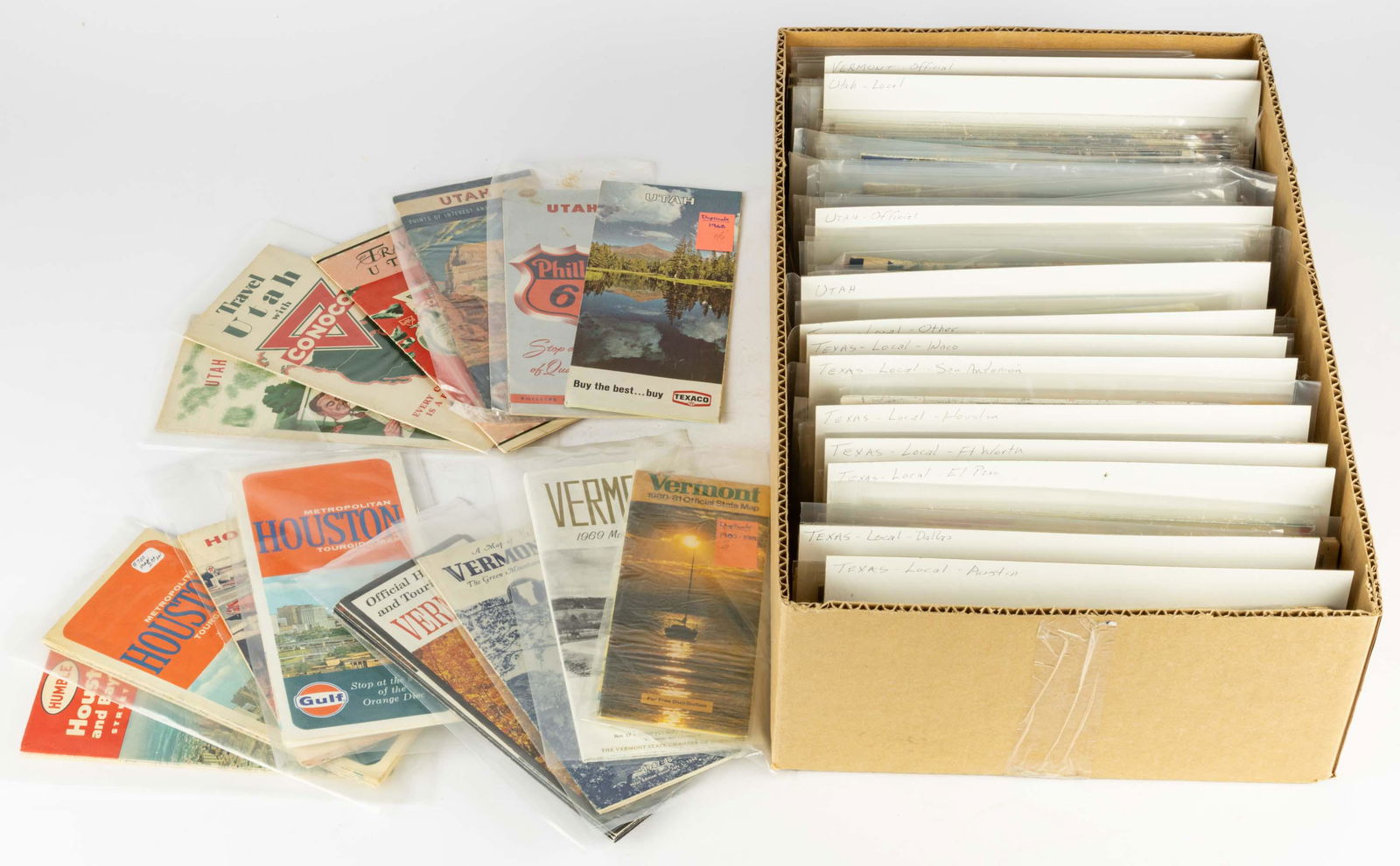 VINTAGE STATE MAPS / TRAVEL EPHEMERA, UNCOUNTED LOT (1 of 1)